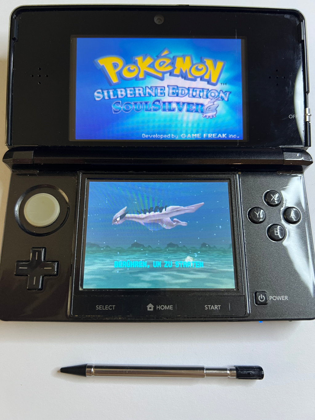 Nintendo 3DS Konsole cosmos schwarz mit 128GB, Pokemon Bank, Poke Mover & vielen Extras