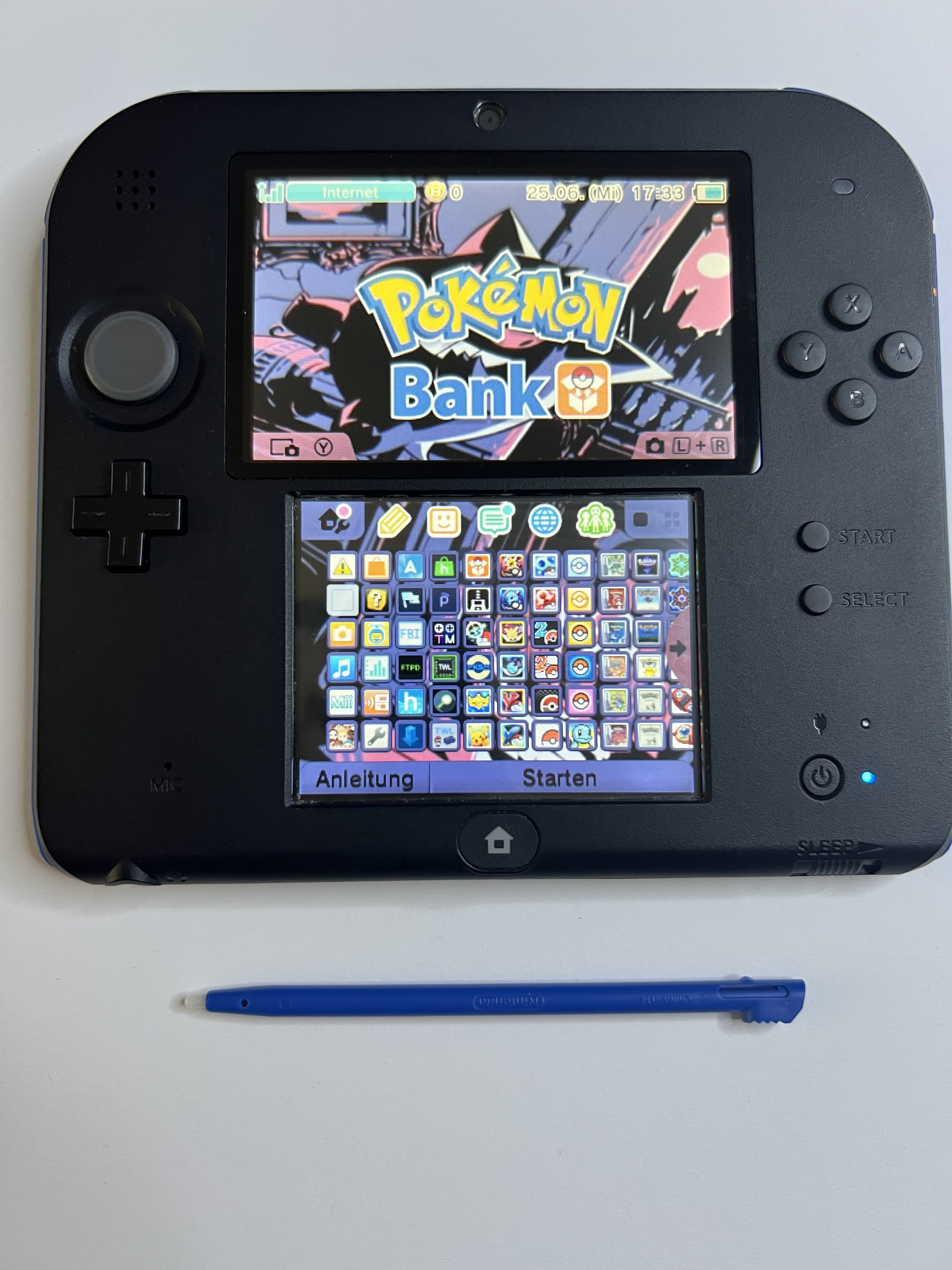 Nintendo 2DS Konsole mit 128GB, Pokemon Bank, Poke Mover & vielen Extras