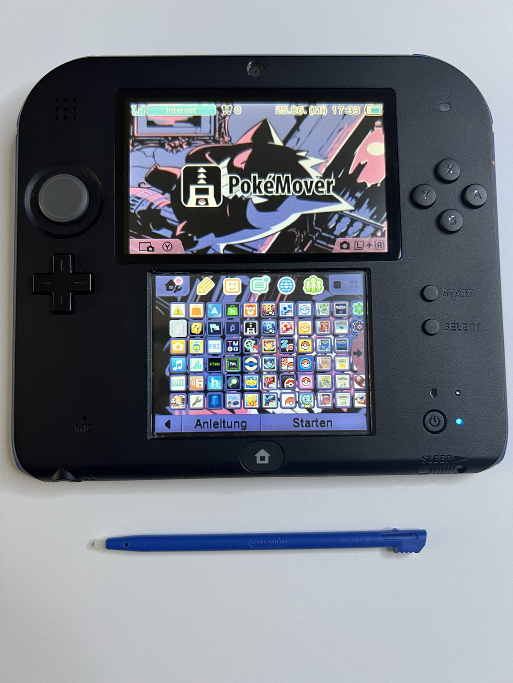 Nintendo 2DS Konsole mit 128GB, Pokemon Bank, Poke Mover & vielen Extras