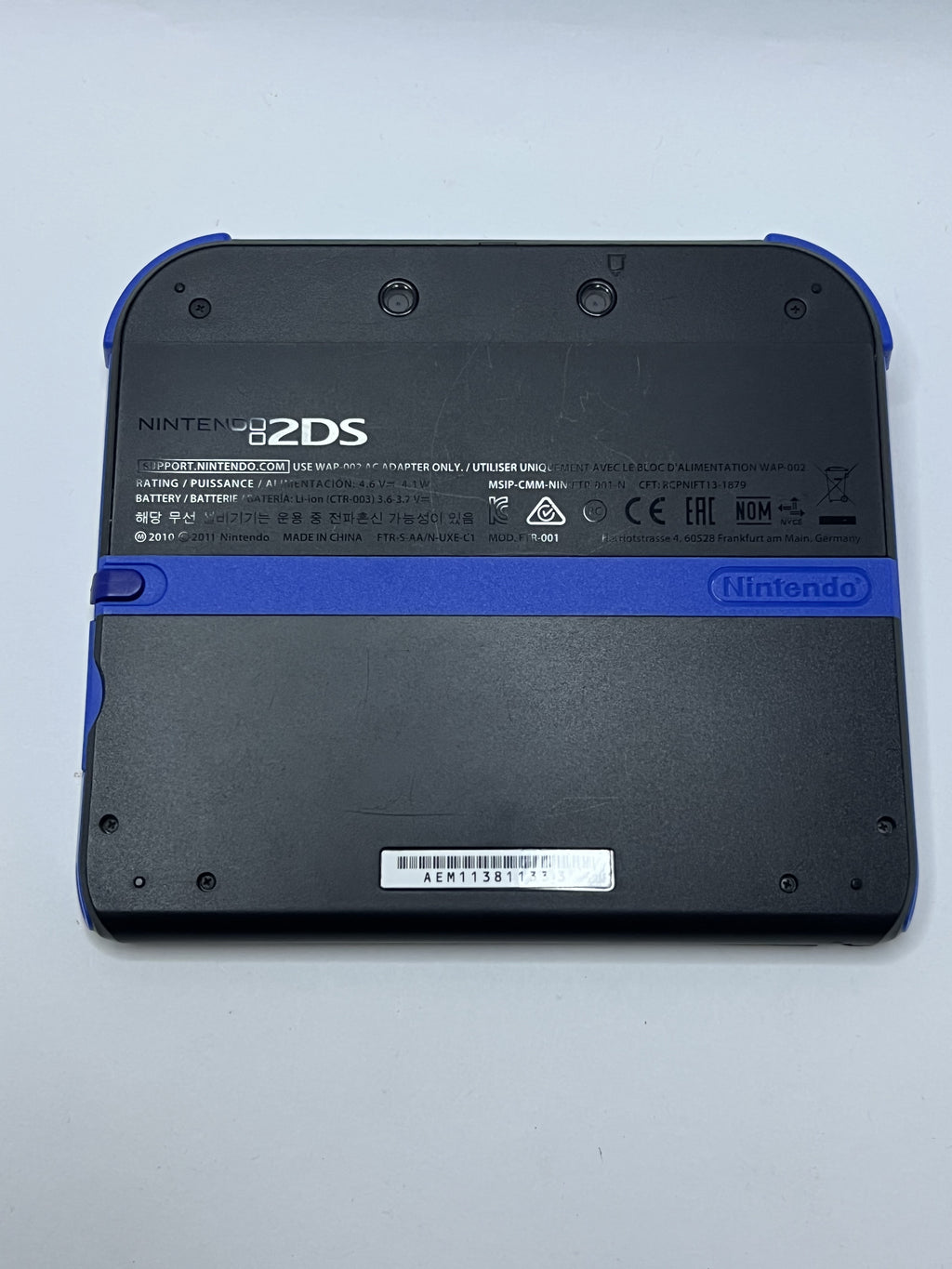 Nintendo 2DS Konsole schwarz blau mit 128GB, Pokemon Bank, Poke Mover & vielen Extras