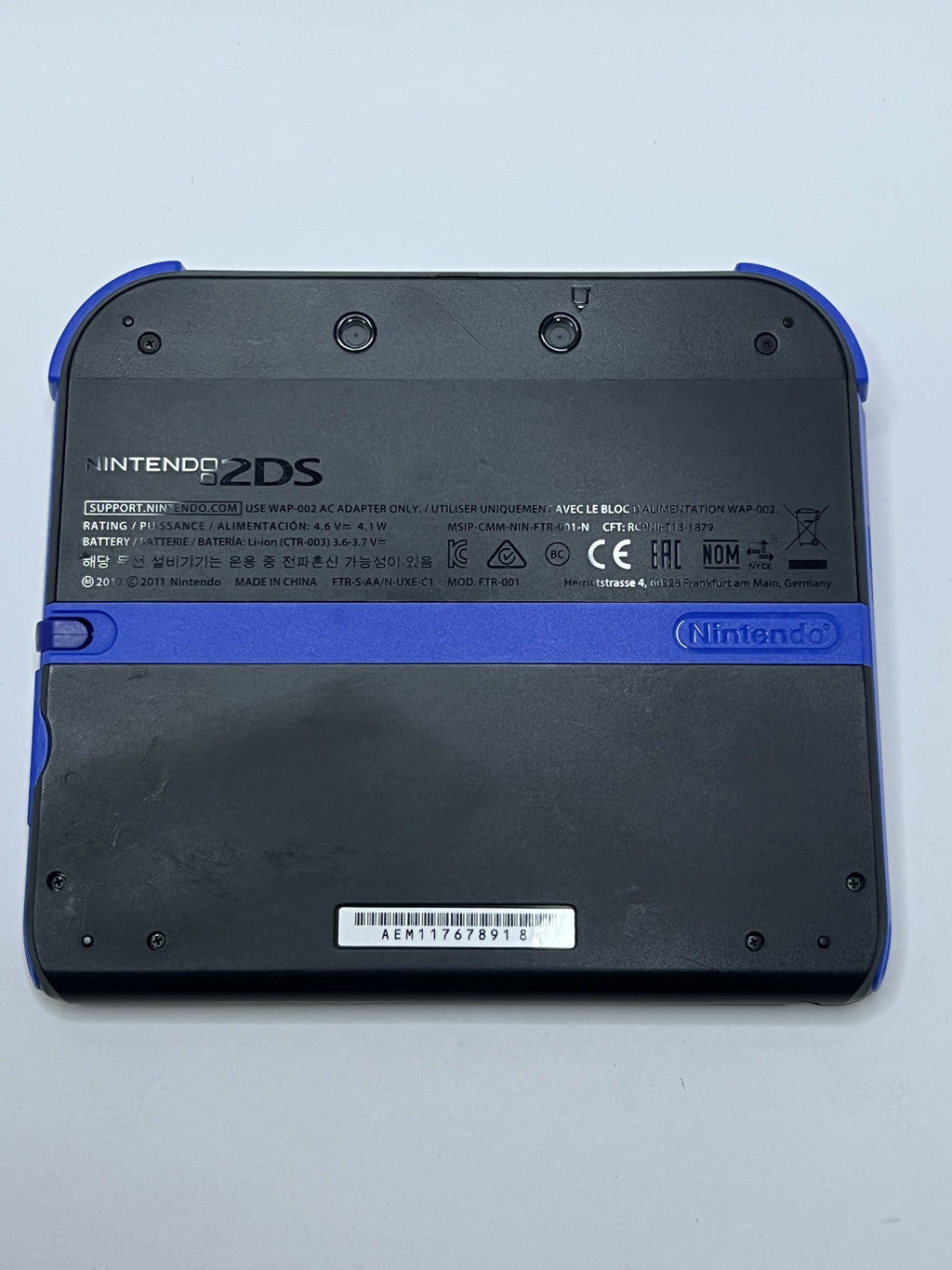 Nintendo 2DS Konsole schwarz blau mit 128GB, Pokemon Bank, Poke Mover & vielen Extras