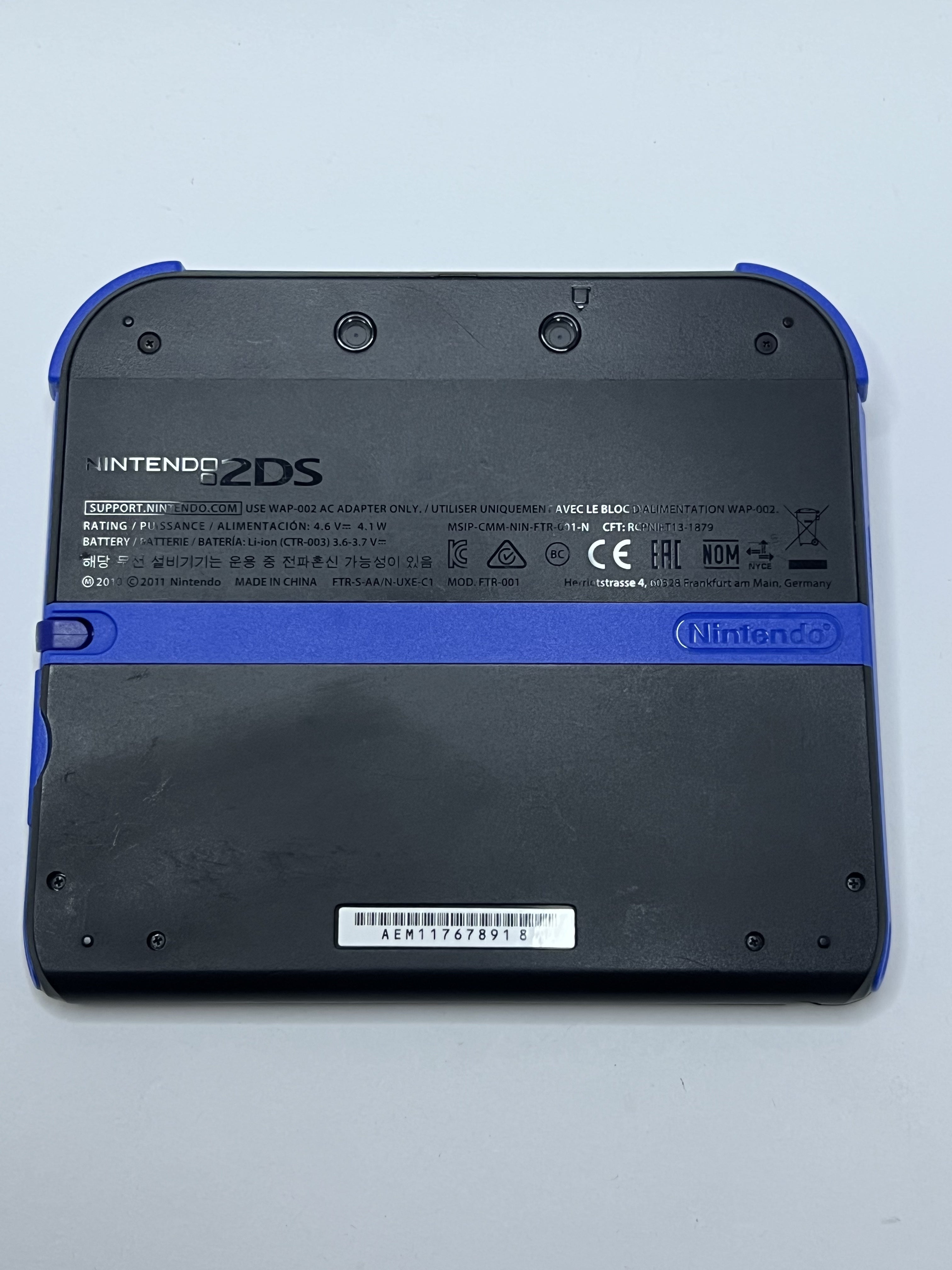 Nintendo 2DS Konsole schwarz blau mit 128GB, Pokemon Bank, Poke Mover & vielen Extras