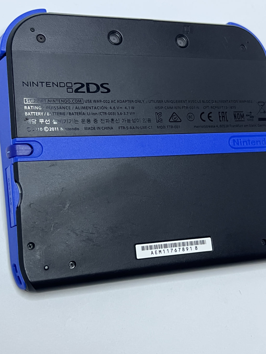 Nintendo 2DS Konsole schwarz blau mit 128GB, Pokemon Bank, Poke Mover & vielen Extras