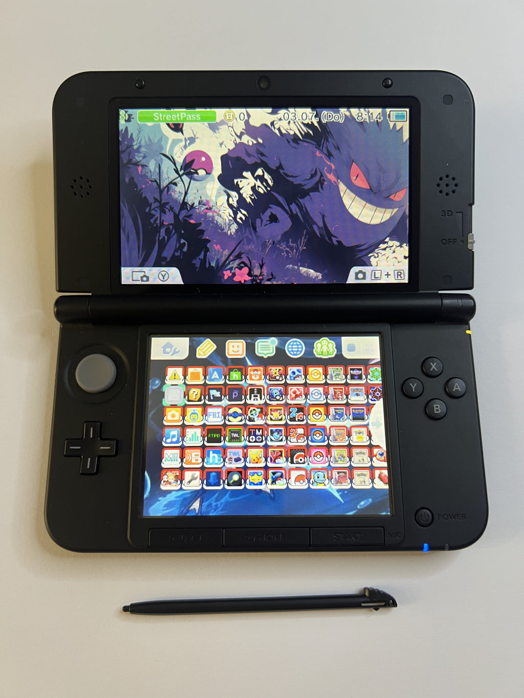Nintendo 3DS XL Konsole schwarz mit 128GB, Pokemon Bank, Poke Mover & vielen Extras