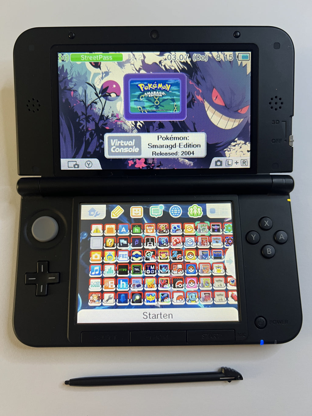 Nintendo 3DS XL Konsole schwarz mit 128GB, Pokemon Bank, Poke Mover & vielen Extras