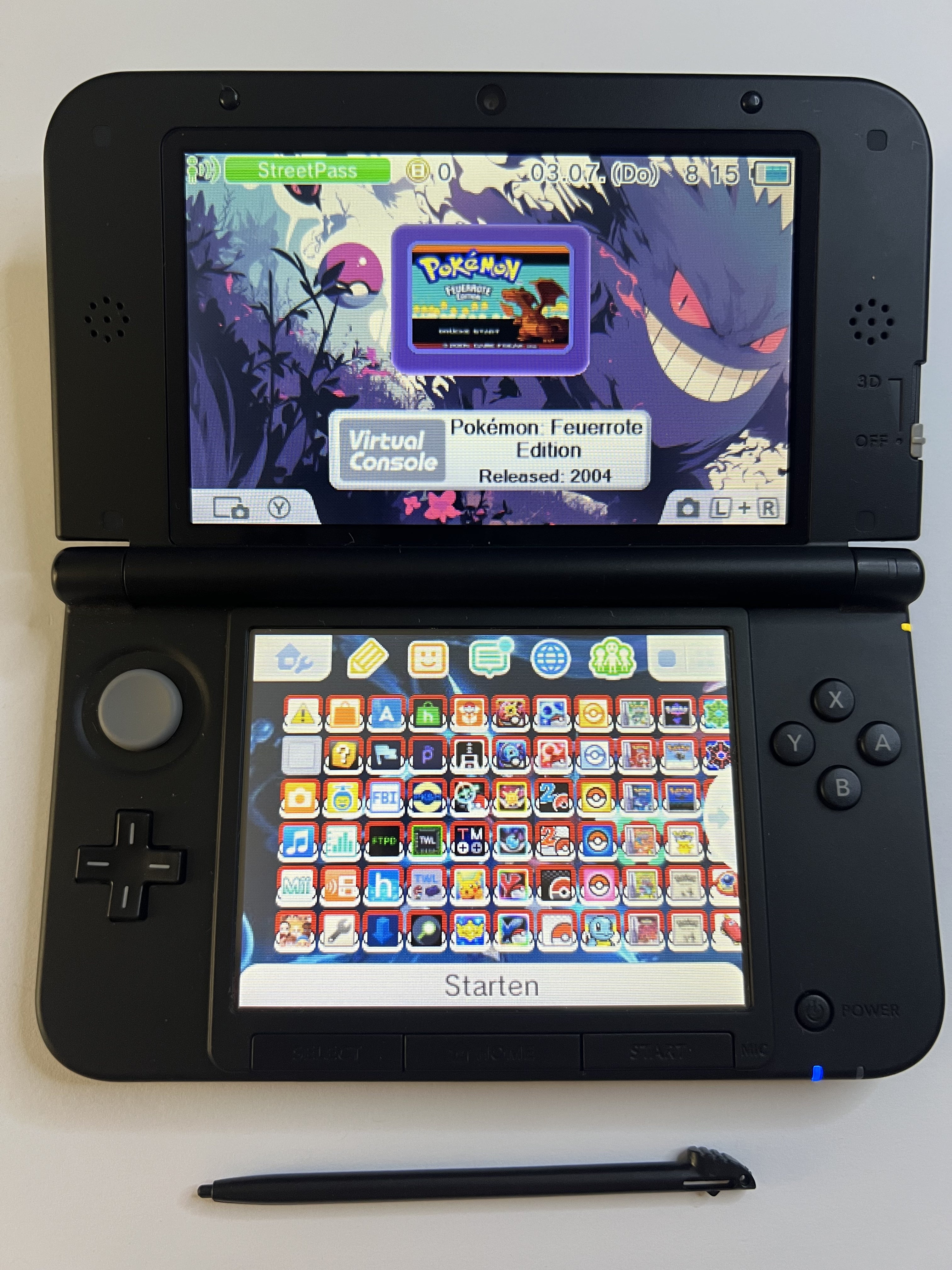 Nintendo 3DS XL Konsole schwarz mit 128GB, Pokemon Bank, Poke Mover & vielen Extras