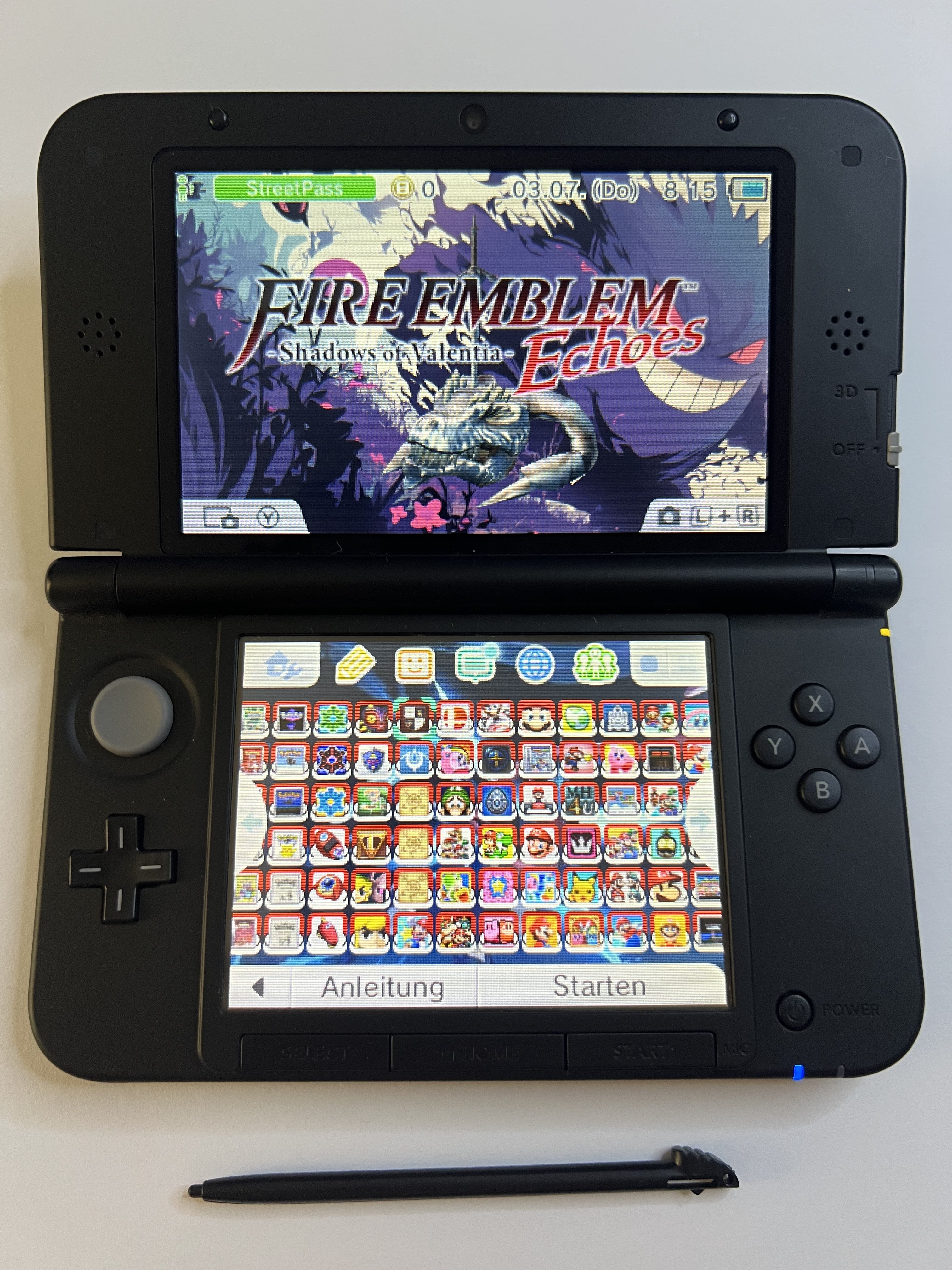 Nintendo 3DS XL Konsole schwarz mit 128GB, Pokemon Bank, Poke Mover & vielen Extras
