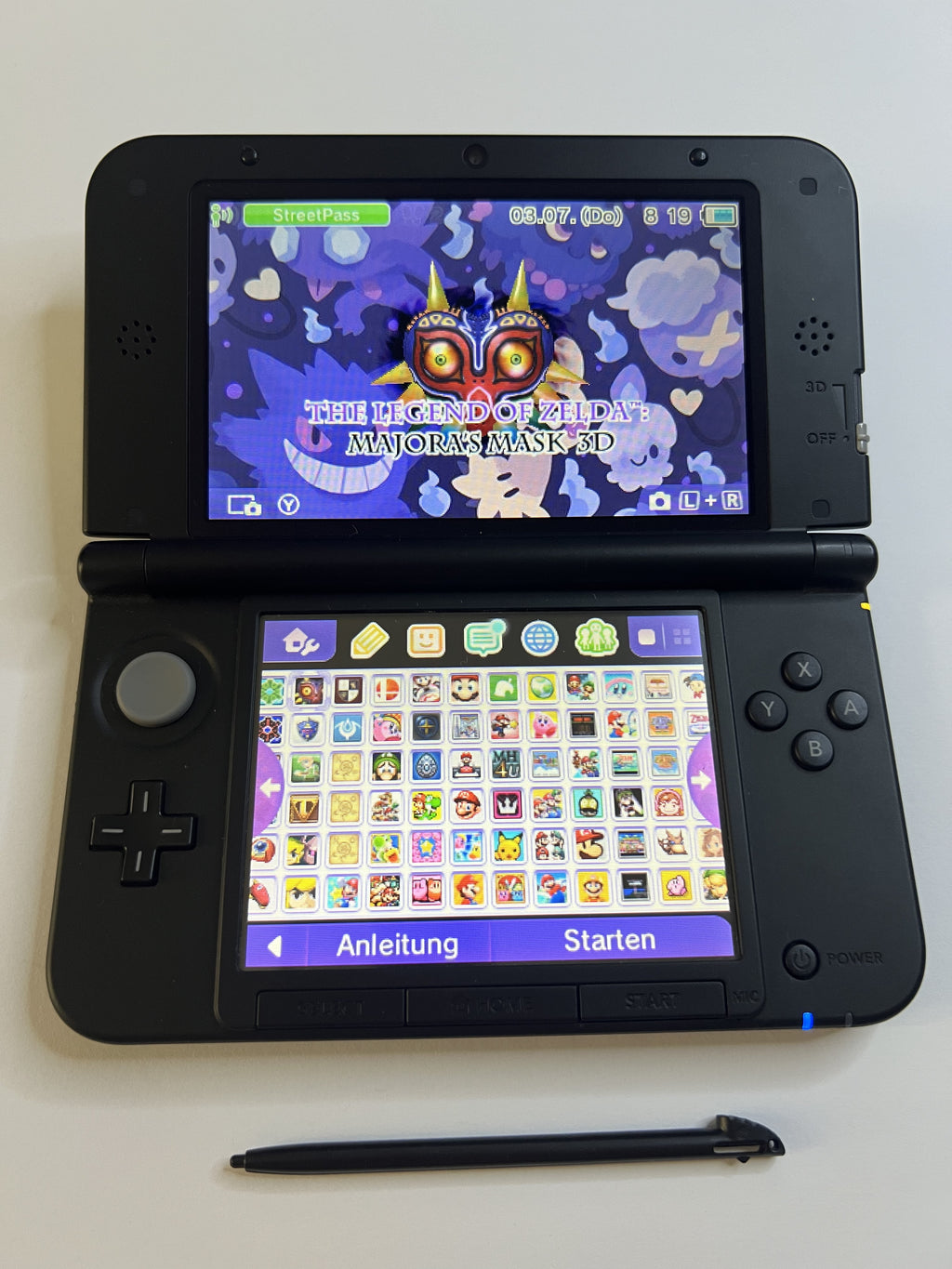 Nintendo 3DS XL Konsole schwarz mit 128GB, Pokemon Bank, Poke Mover & vielen Extras