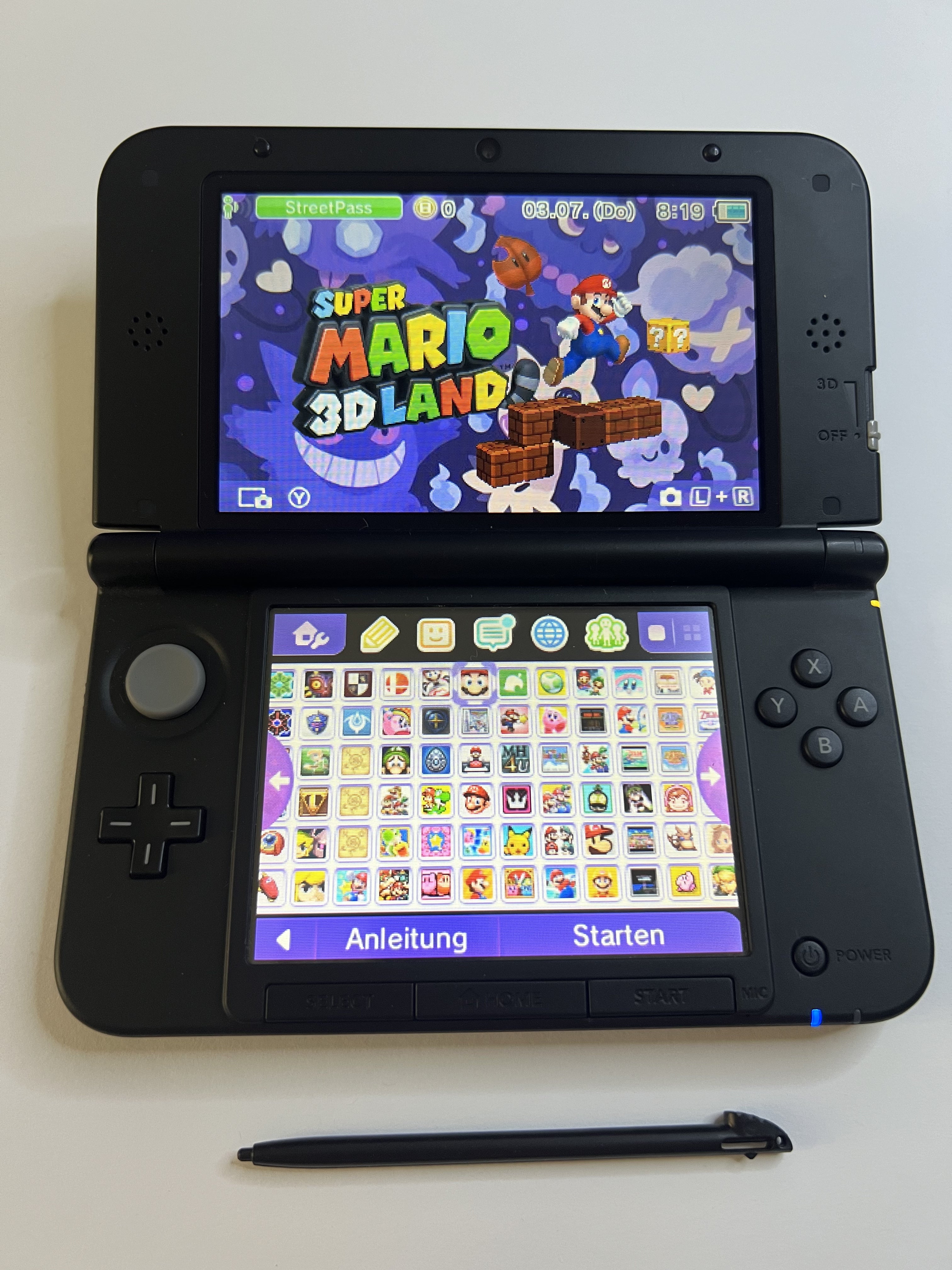 Nintendo 3DS XL Konsole blau in OVP mit 128GB, Pokemon Bank, Poke Mover & vielen Extras