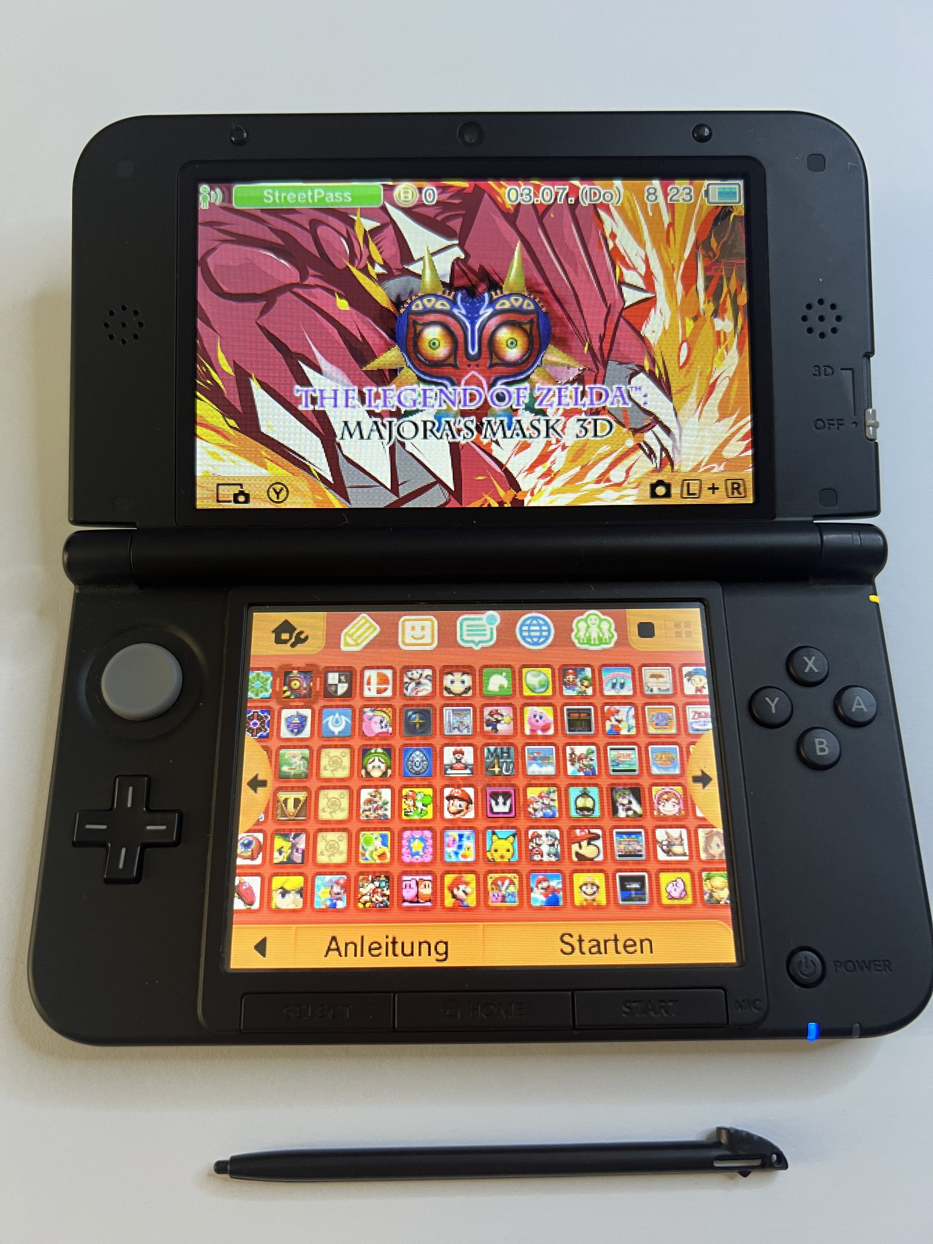 Nintendo 3DS XL Konsole rot mit 128GB, Pokemon Bank, Poke Mover & vielen Extras