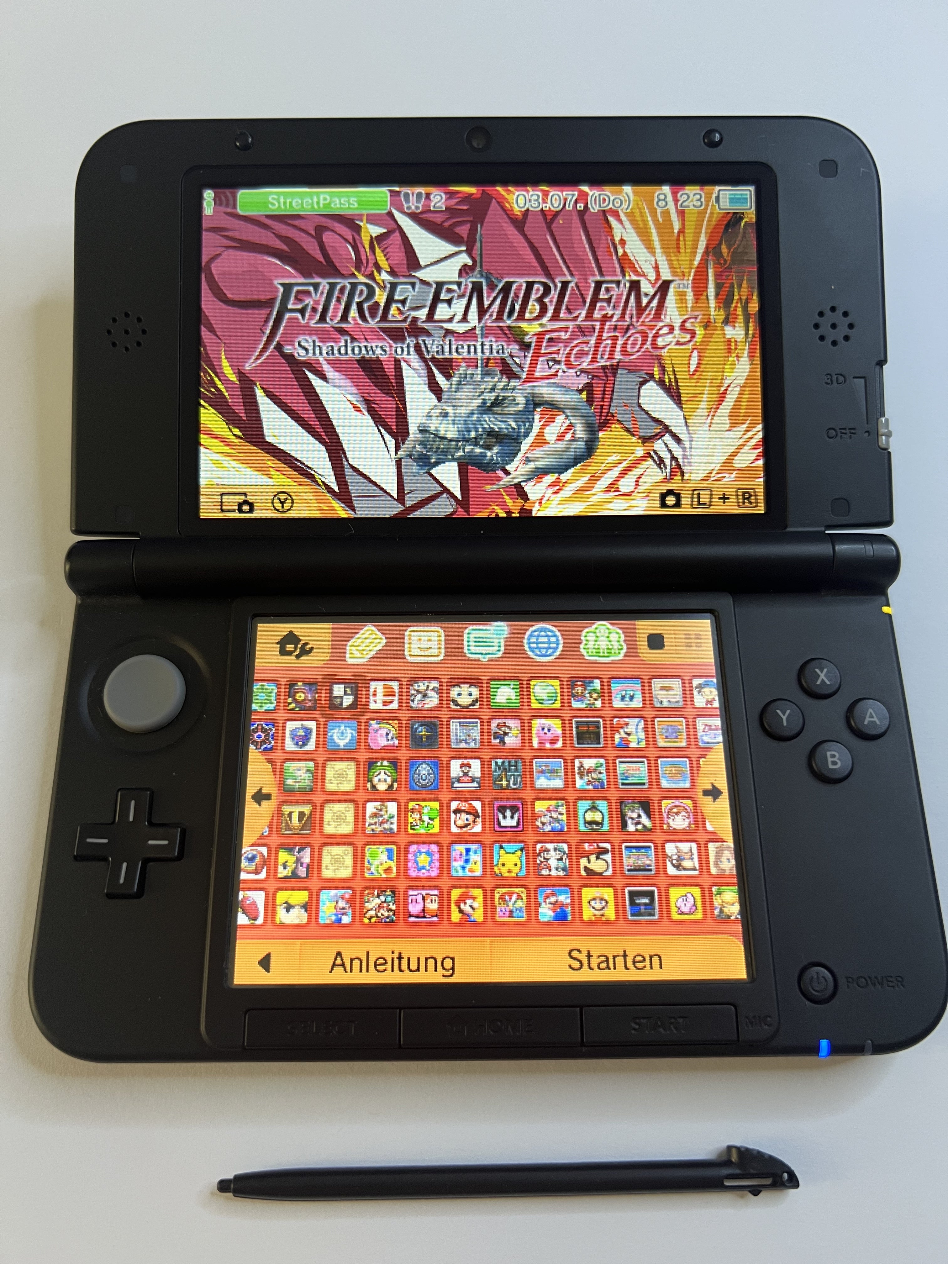 Nintendo 3DS XL Konsole rot mit 128GB, Pokemon Bank, Poke Mover & vielen Extras