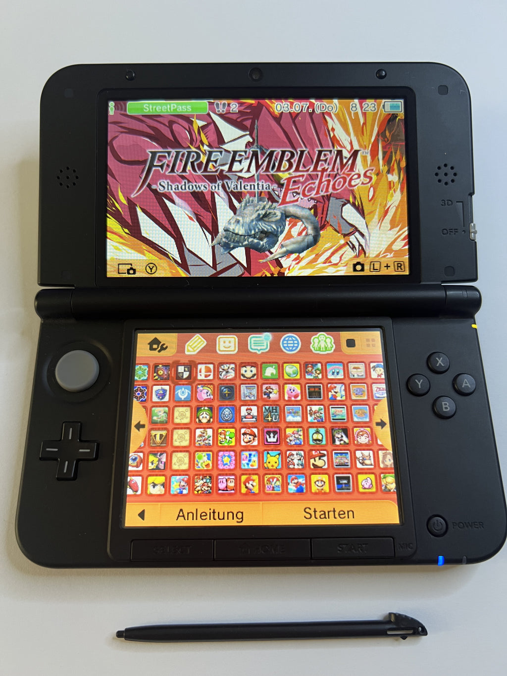 Nintendo 3DS XL Konsole rot CIB mit OVP, 128GB, Pokemon Bank, Poke Mover & vielen Extras