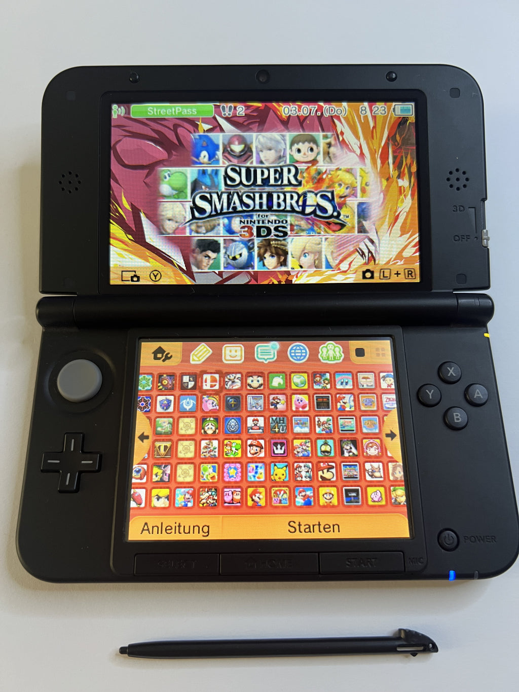 Nintendo 3DS XL Konsole rot CIB mit OVP, 128GB, Pokemon Bank, Poke Mover & vielen Extras