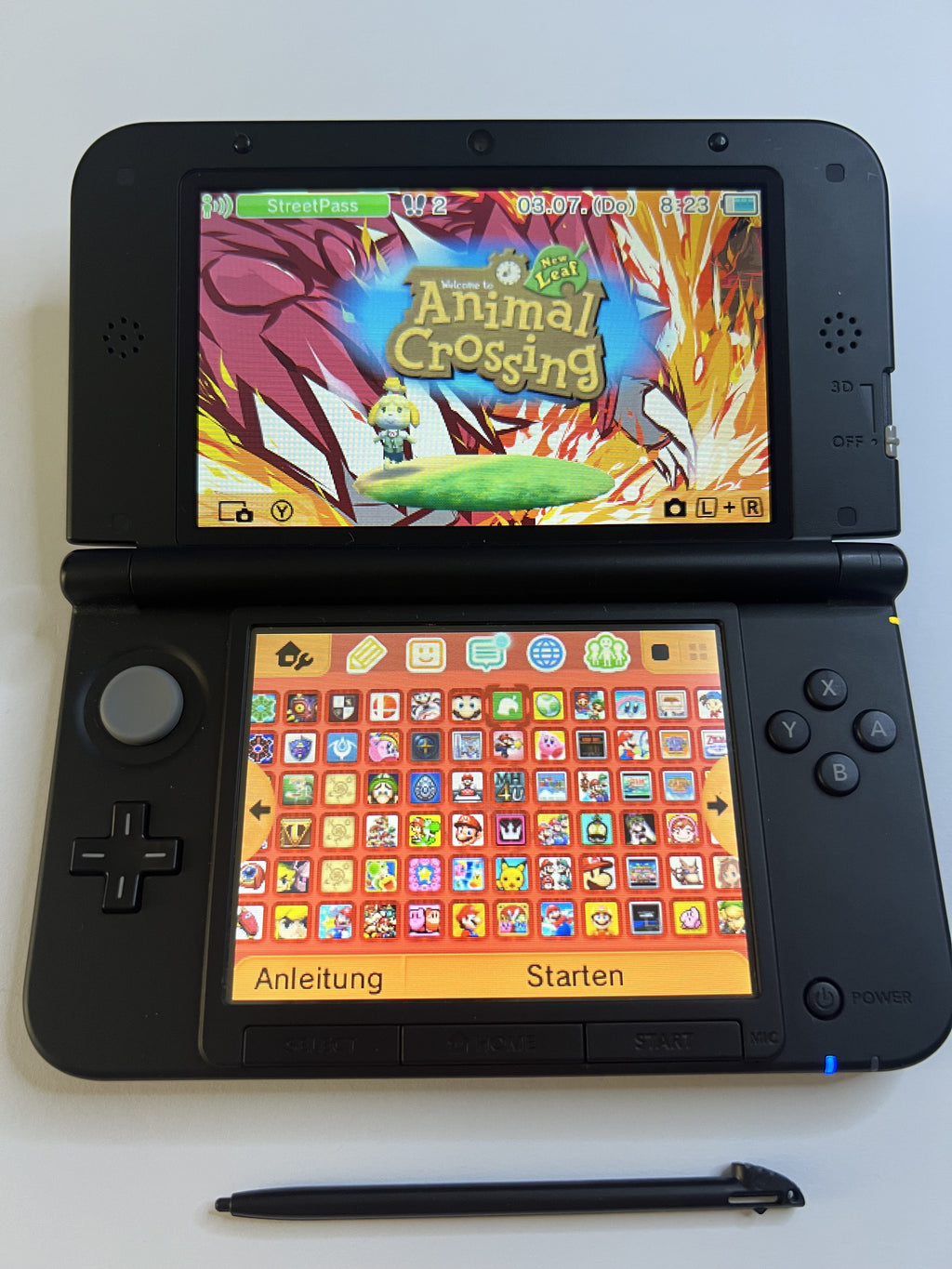 Nintendo 3DS XL Konsole rot CIB mit OVP, 128GB, Pokemon Bank, Poke Mover & vielen Extras