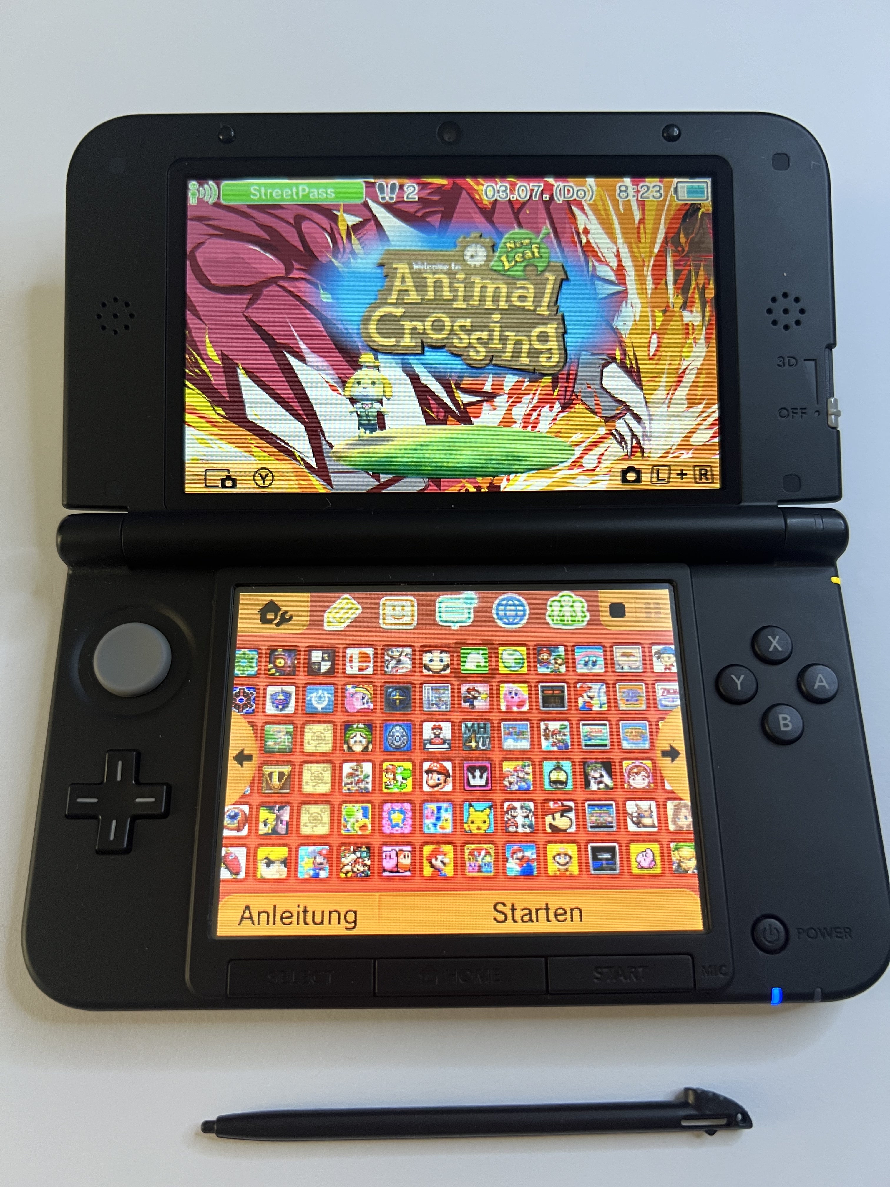 Nintendo 3DS XL Konsole rot CIB mit OVP, 128GB, Pokemon Bank, Poke Mover & vielen Extras