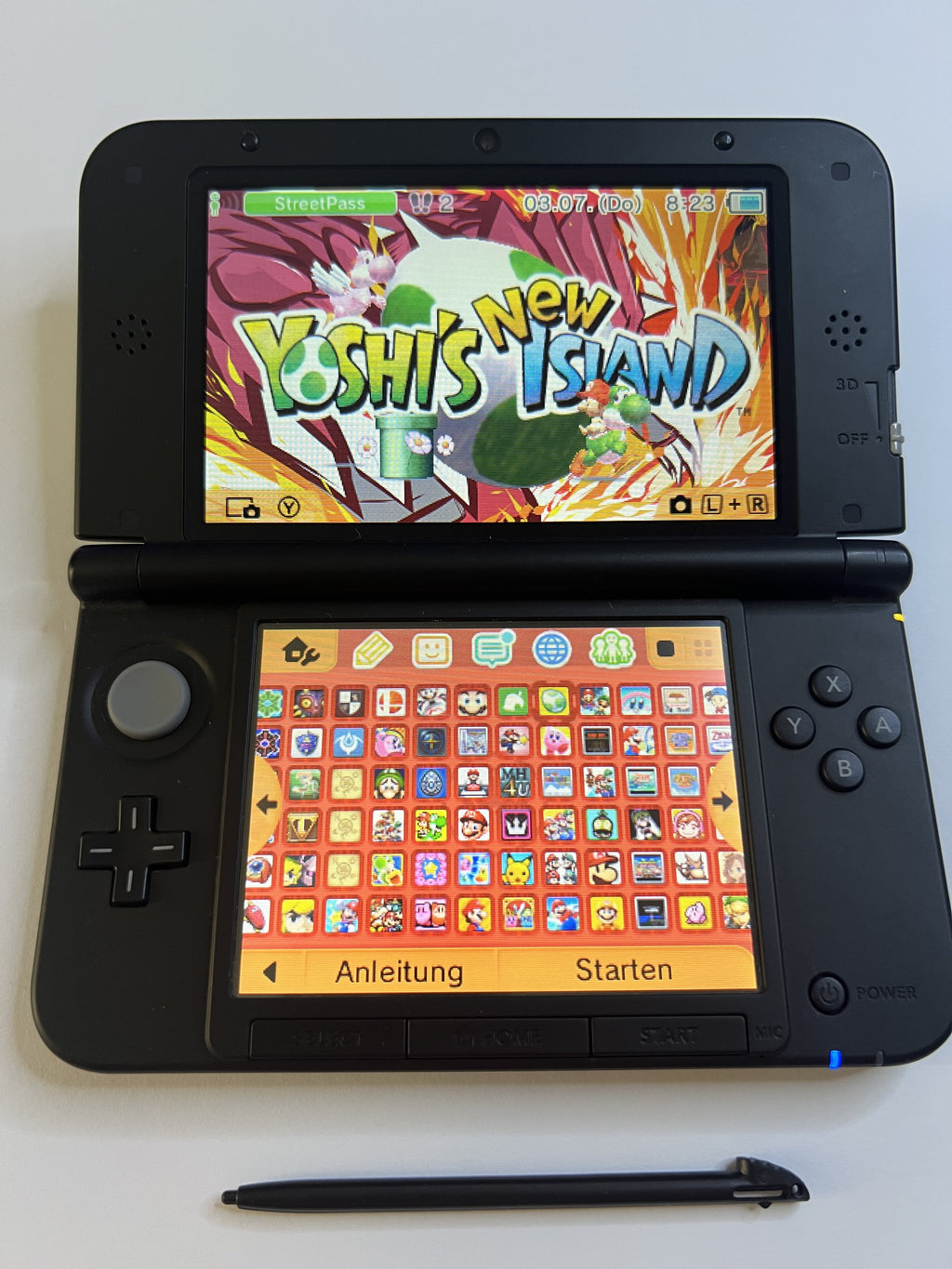 Nintendo 3DS XL Konsole rot CIB mit OVP, 128GB, Pokemon Bank, Poke Mover & vielen Extras