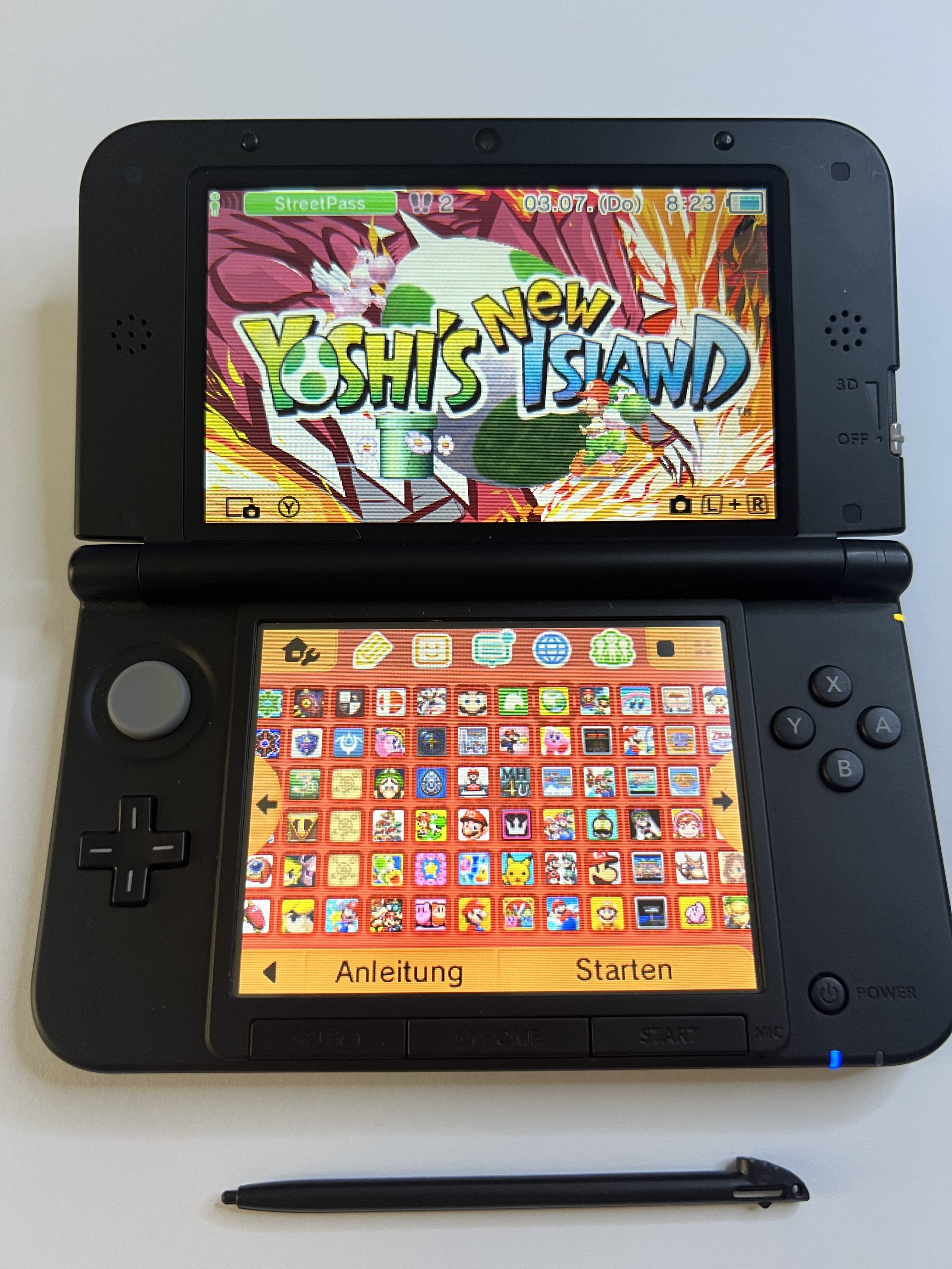 Nintendo 3DS XL Konsole rot CIB mit OVP, 128GB, Pokemon Bank, Poke Mover & vielen Extras