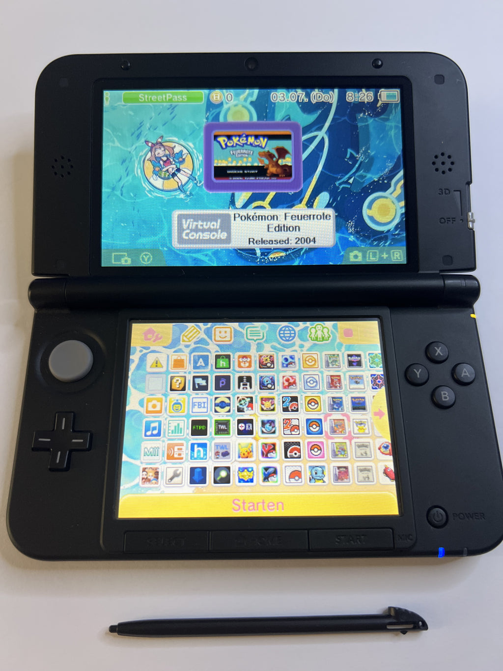 Nintendo 3DS XL Konsole in blau mit 128GB, Pokemon Bank, Poke Mover & vielen Extras