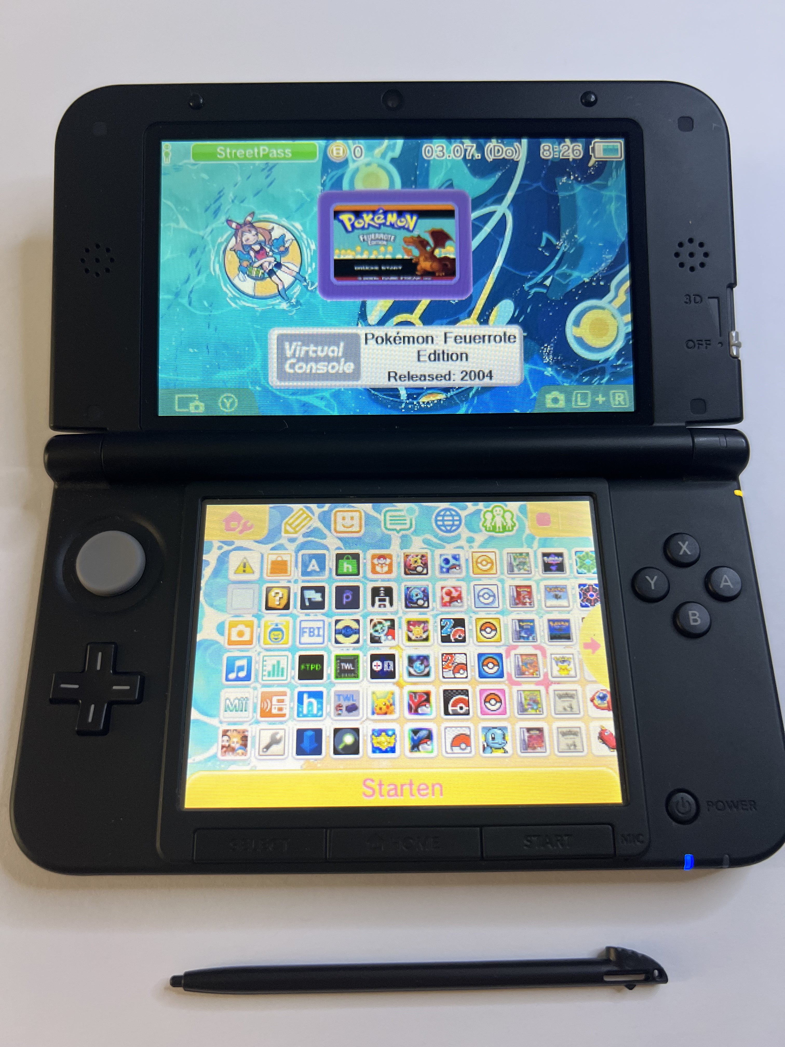 Nintendo 3DS XL Konsole in blau mit 128GB, Pokemon Bank, Poke Mover & vielen Extras