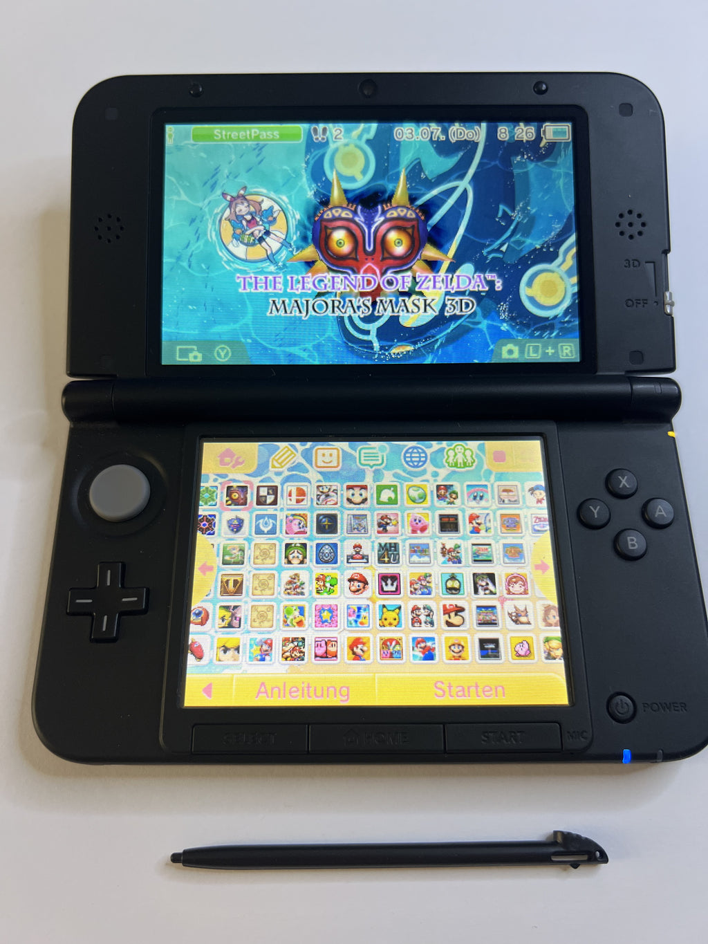 Nintendo 3DS XL Konsole in blau mit 128GB, Pokemon Bank, Poke Mover & vielen Extras