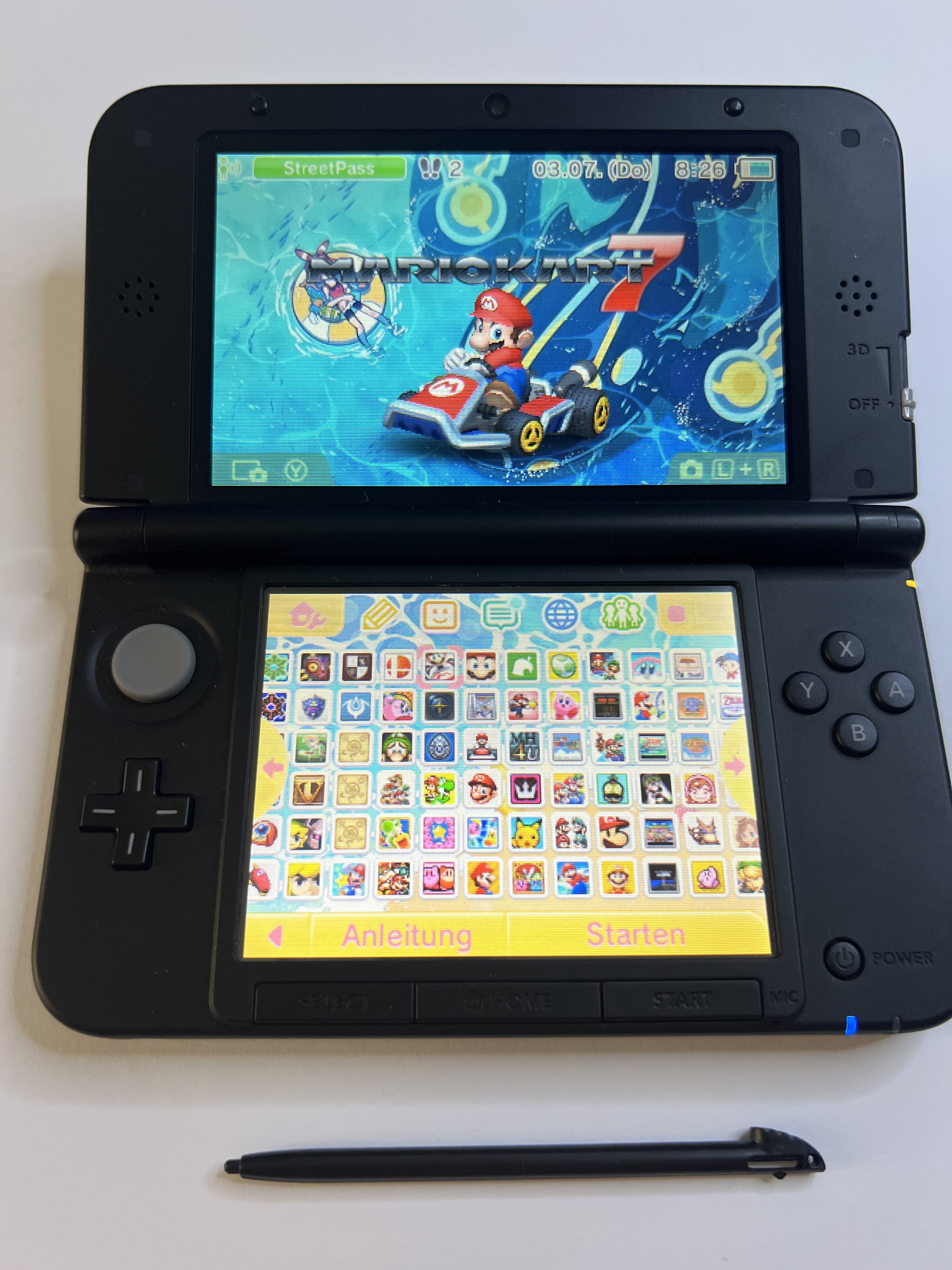 Nintendo 3DS XL Konsole in blau mit 128GB, Pokemon Bank, Poke Mover & vielen Extras