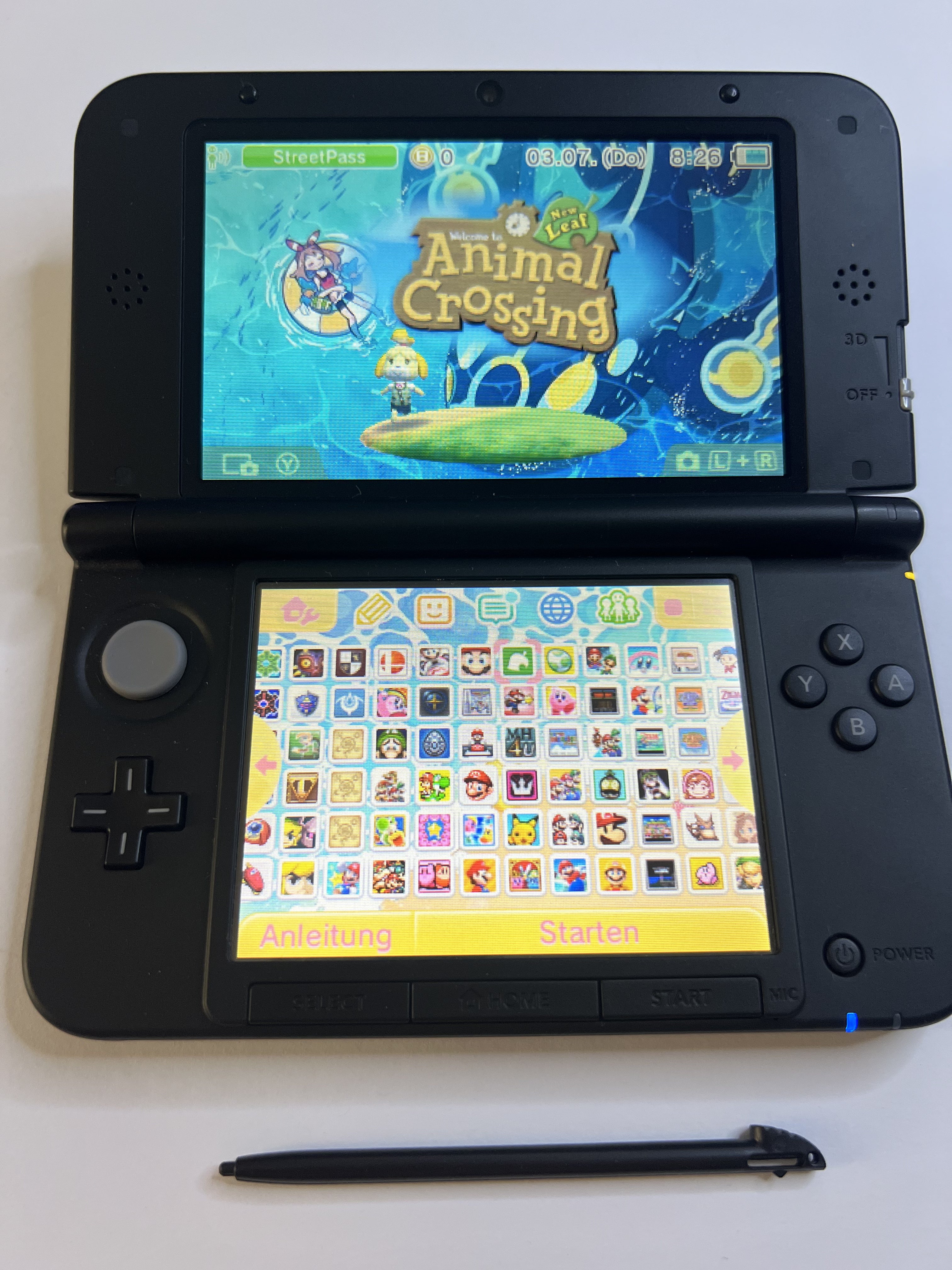 Nintendo 3DS XL Konsole in blau mit 128GB, Pokemon Bank, Poke Mover & vielen Extras