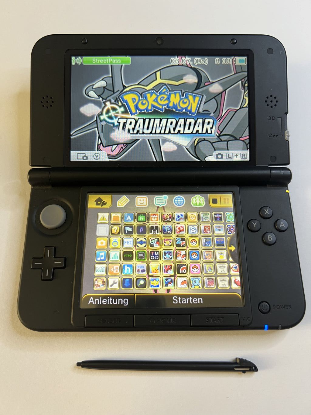 Nintendo 3DS XL Konsole silber mit 128GB, Pokemon Bank, Poke Mover & vielen Extras