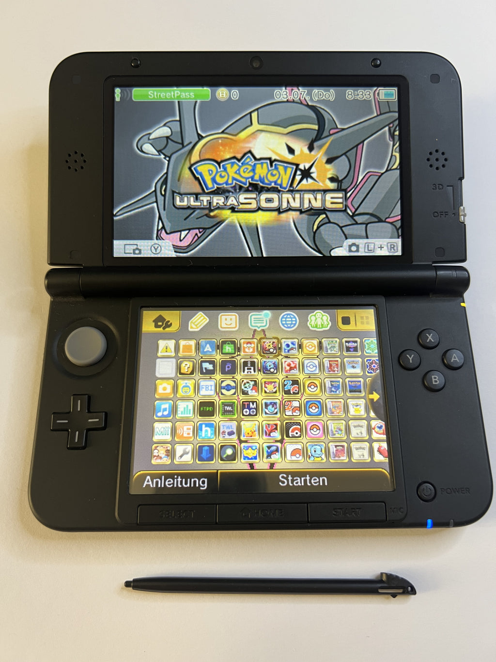 Nintendo 3DS XL Konsole silber mit 128GB, Pokemon Bank, Poke Mover & vielen Extras