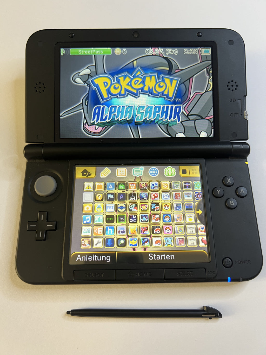 Nintendo 3DS XL Konsole silber mit 128GB, Pokemon Bank, Poke Mover & vielen Extras