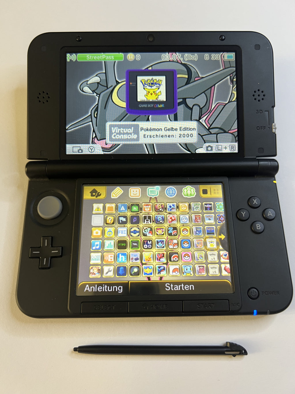 Nintendo 3DS XL Konsole silber mit 128GB, Pokemon Bank, Poke Mover & vielen Extras