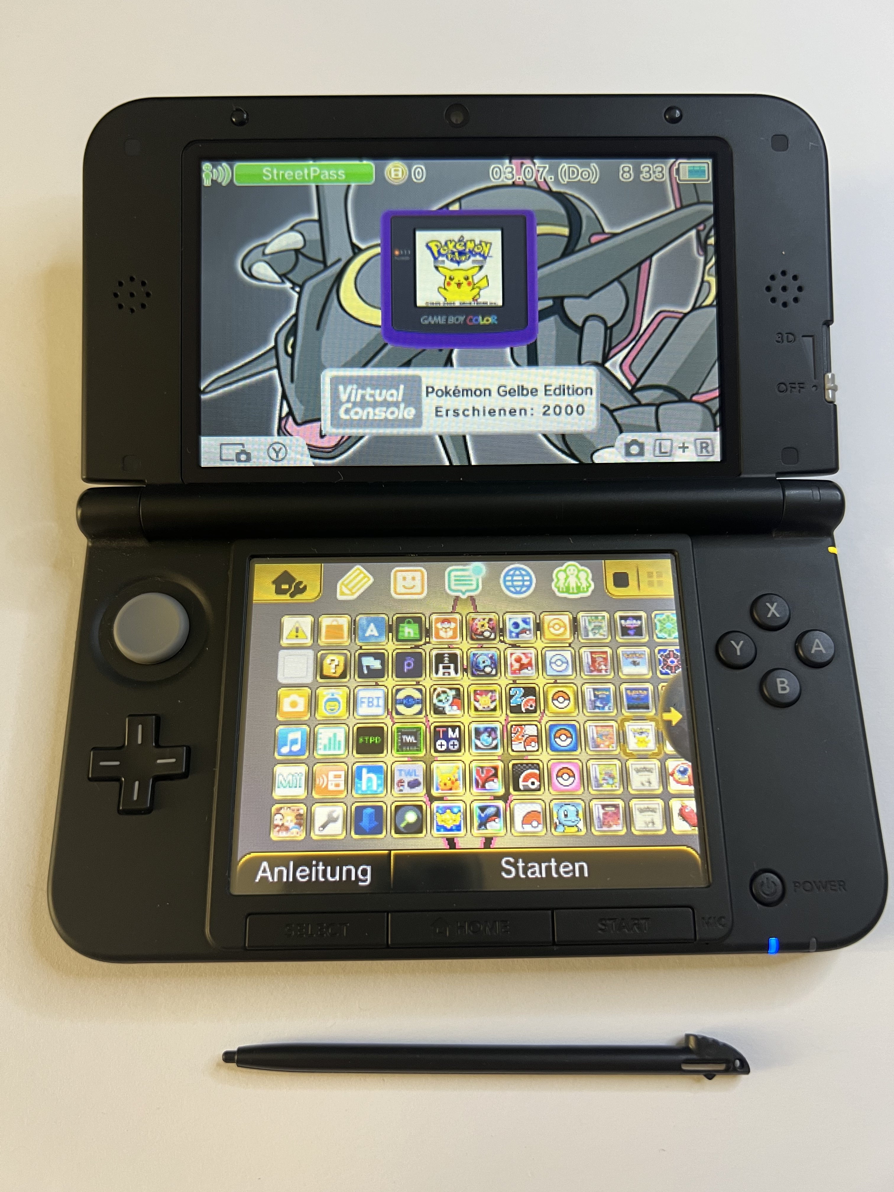 Nintendo 3DS XL Konsole silber mit 128GB, Pokemon Bank, Poke Mover & vielen Extras