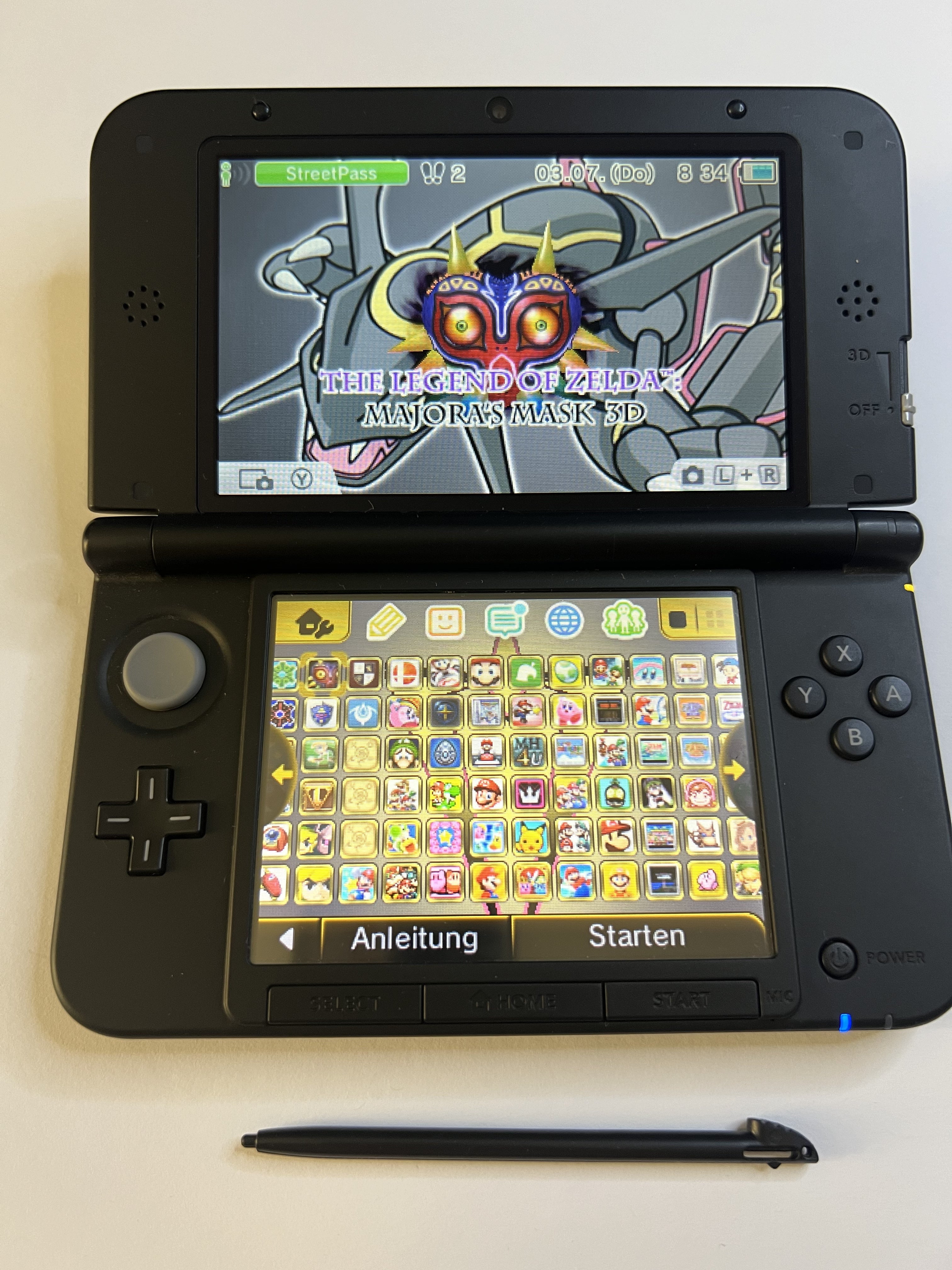 Nintendo 3DS XL Konsole silber mit 128GB, Pokemon Bank, Poke Mover & vielen Extras