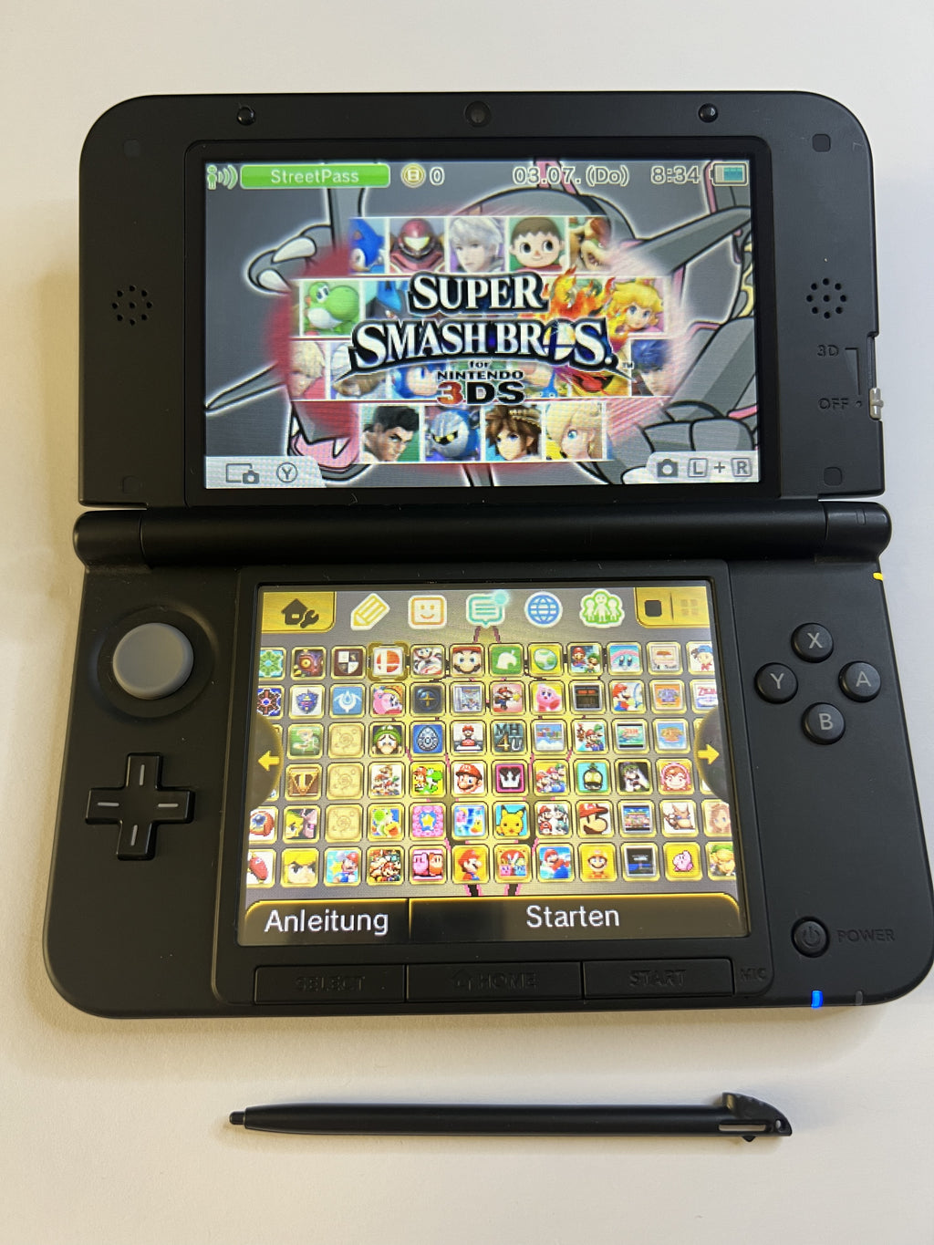 Nintendo 3DS XL Konsole silber mit 128GB, Pokemon Bank, Poke Mover & vielen Extras