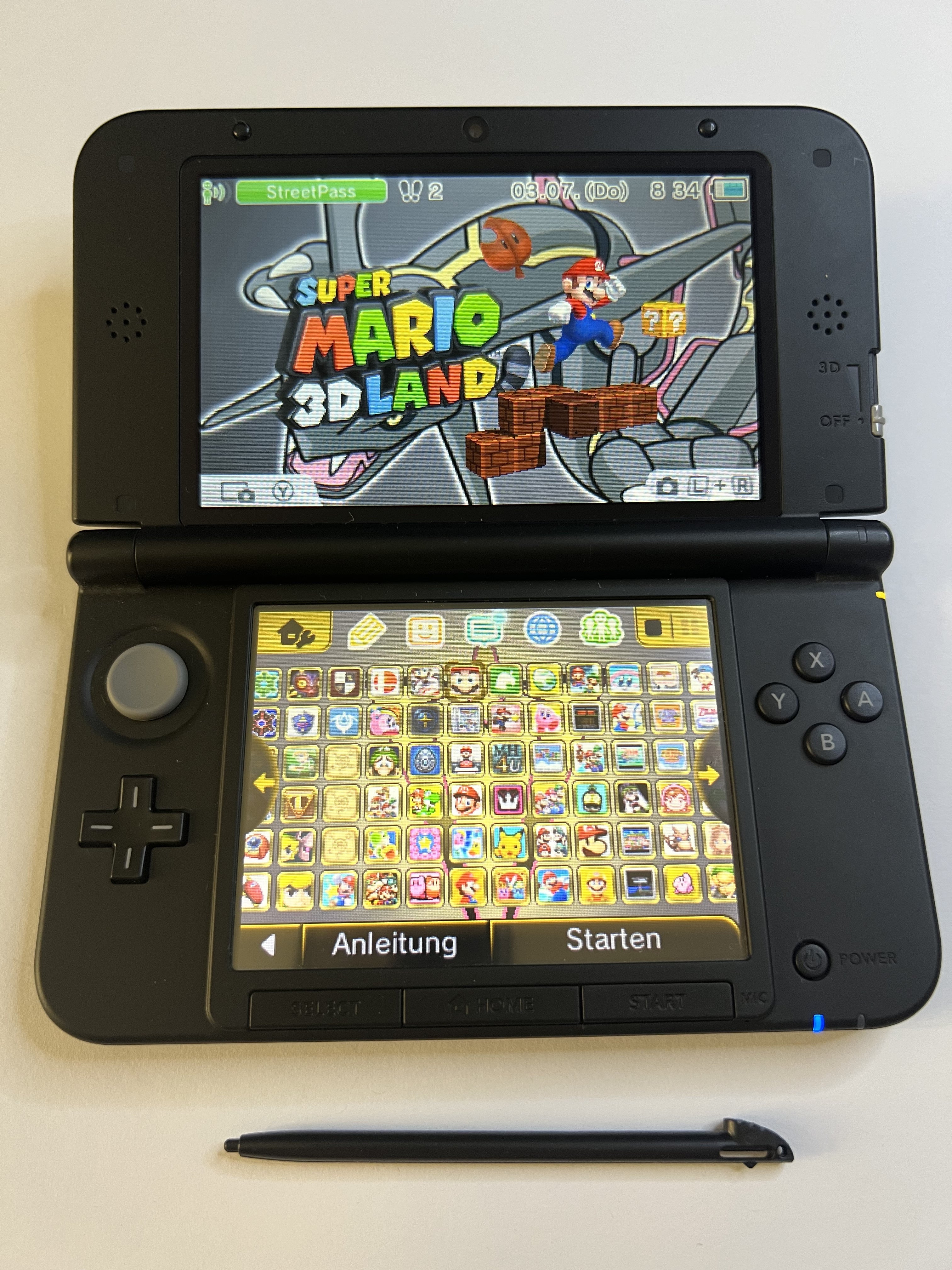 Nintendo 3DS XL Konsole silber mit 128GB, Pokemon Bank, Poke Mover & vielen Extras