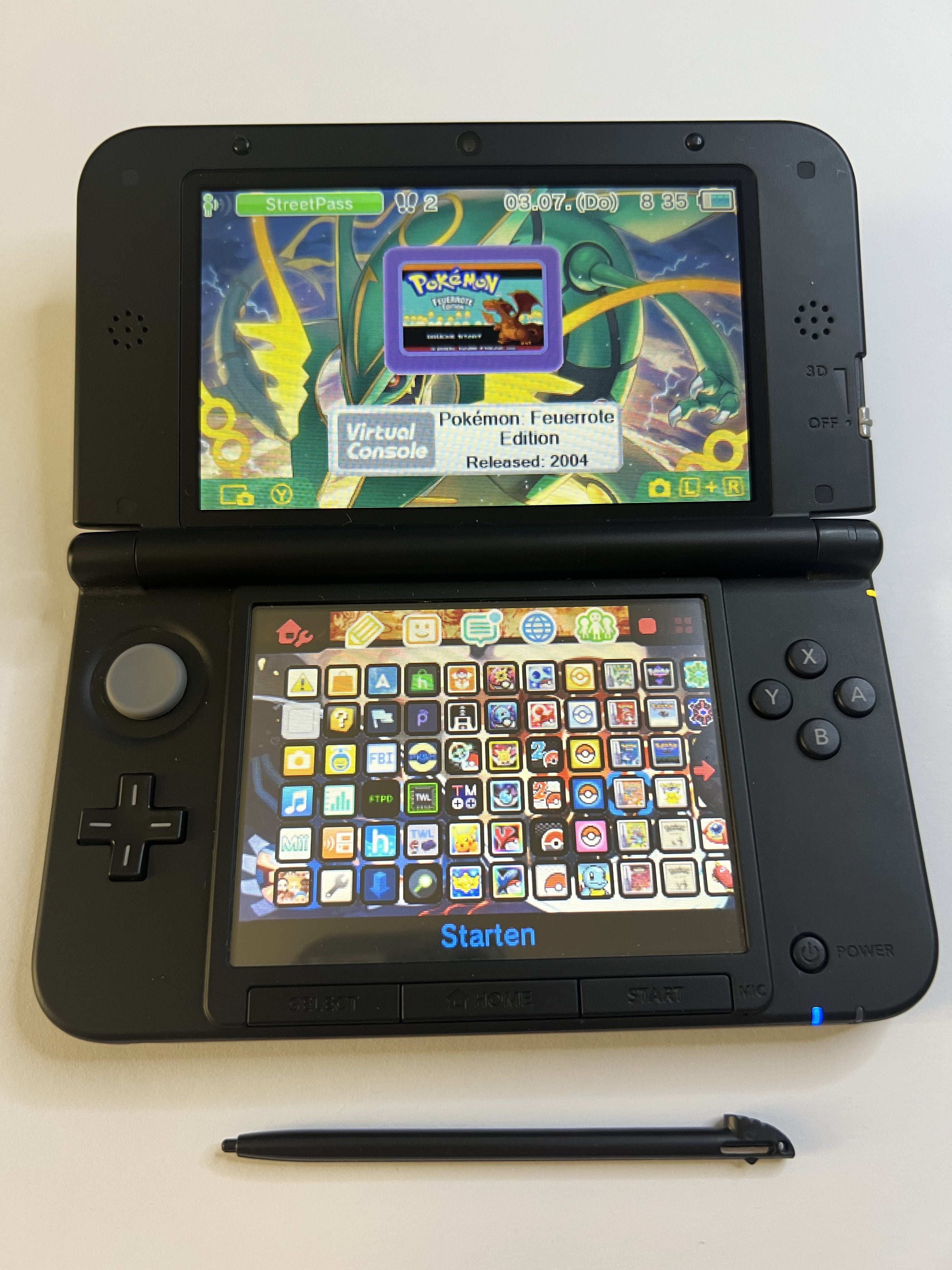 Nintendo 3DS XL Konsole in schwarz mit 128GB, Pokemon Bank, Poke Mover & vielen Extras
