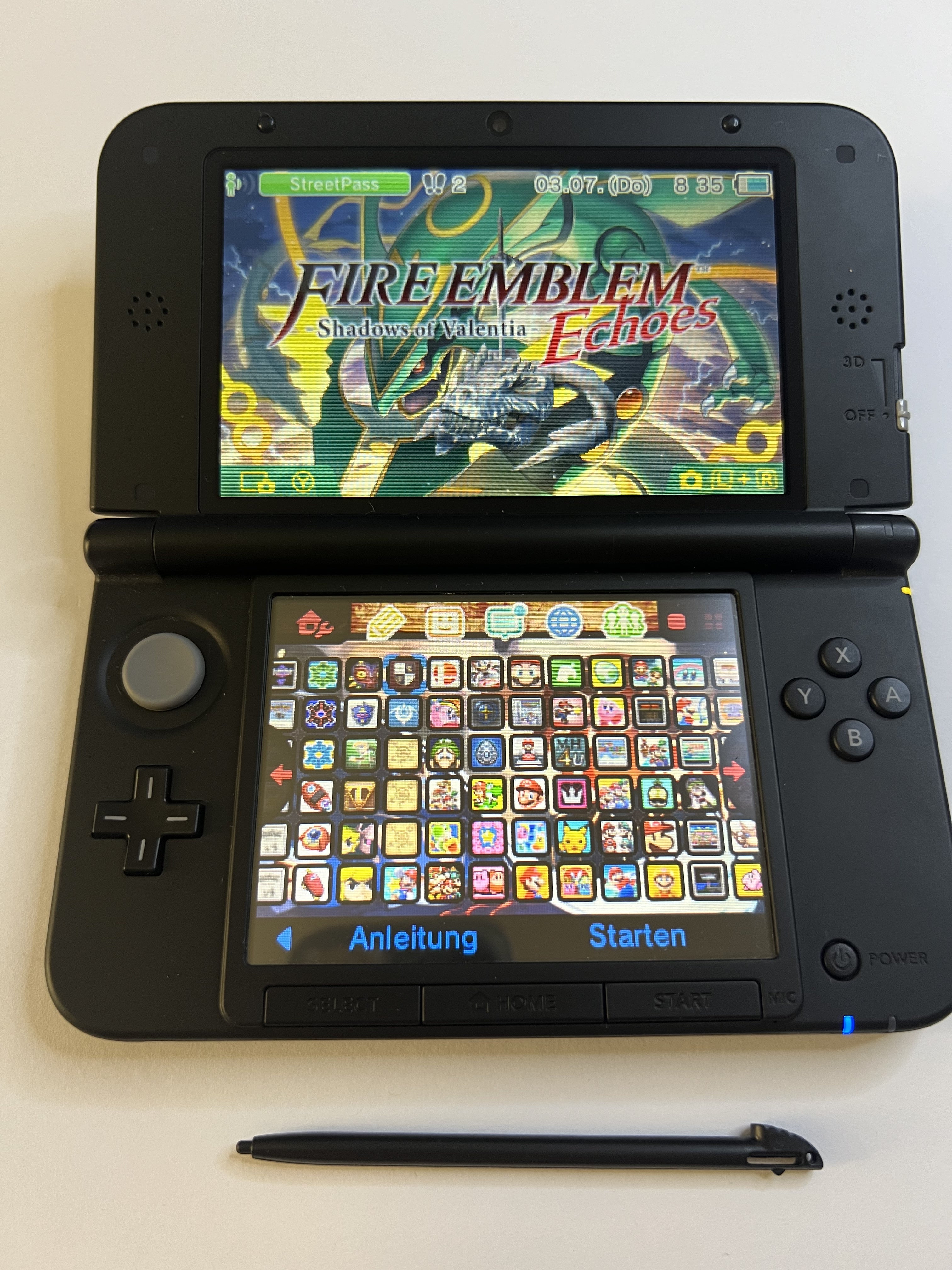 Nintendo 3DS XL Konsole silber in OVP mit 128GB, Pokemon Bank, Poke Mover & vielen Extras