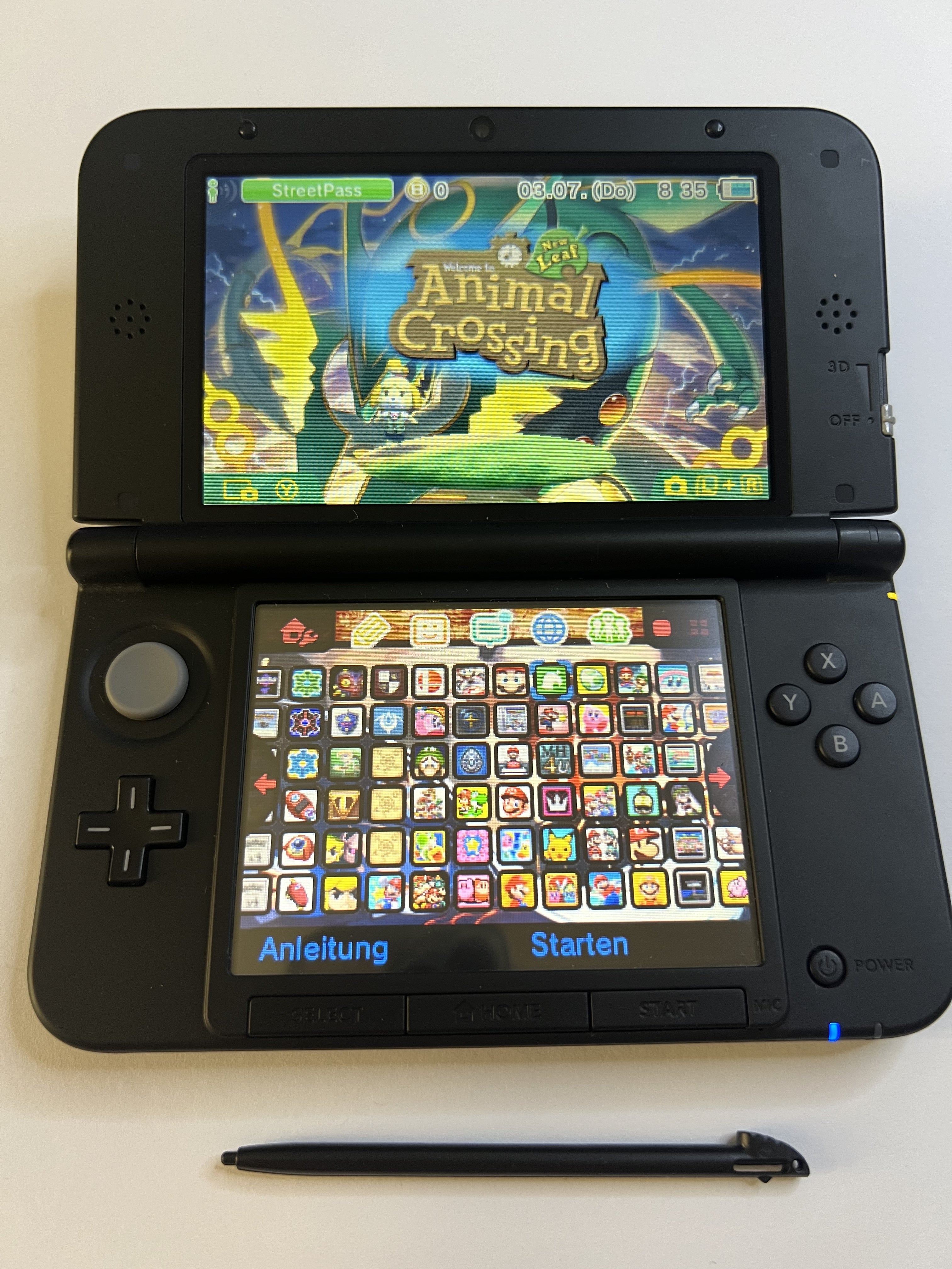 Nintendo 3DS XL Konsole silber in OVP mit 128GB, Pokemon Bank, Poke Mover & vielen Extras