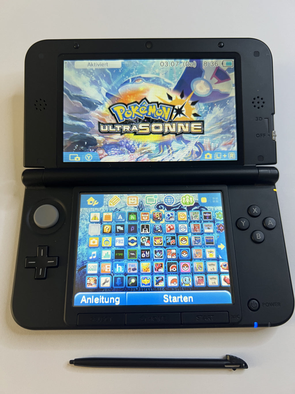 Nintendo 3DS XL Konsole in blau mit 128GB, Pokemon Bank, Poke Mover & vielen Extras