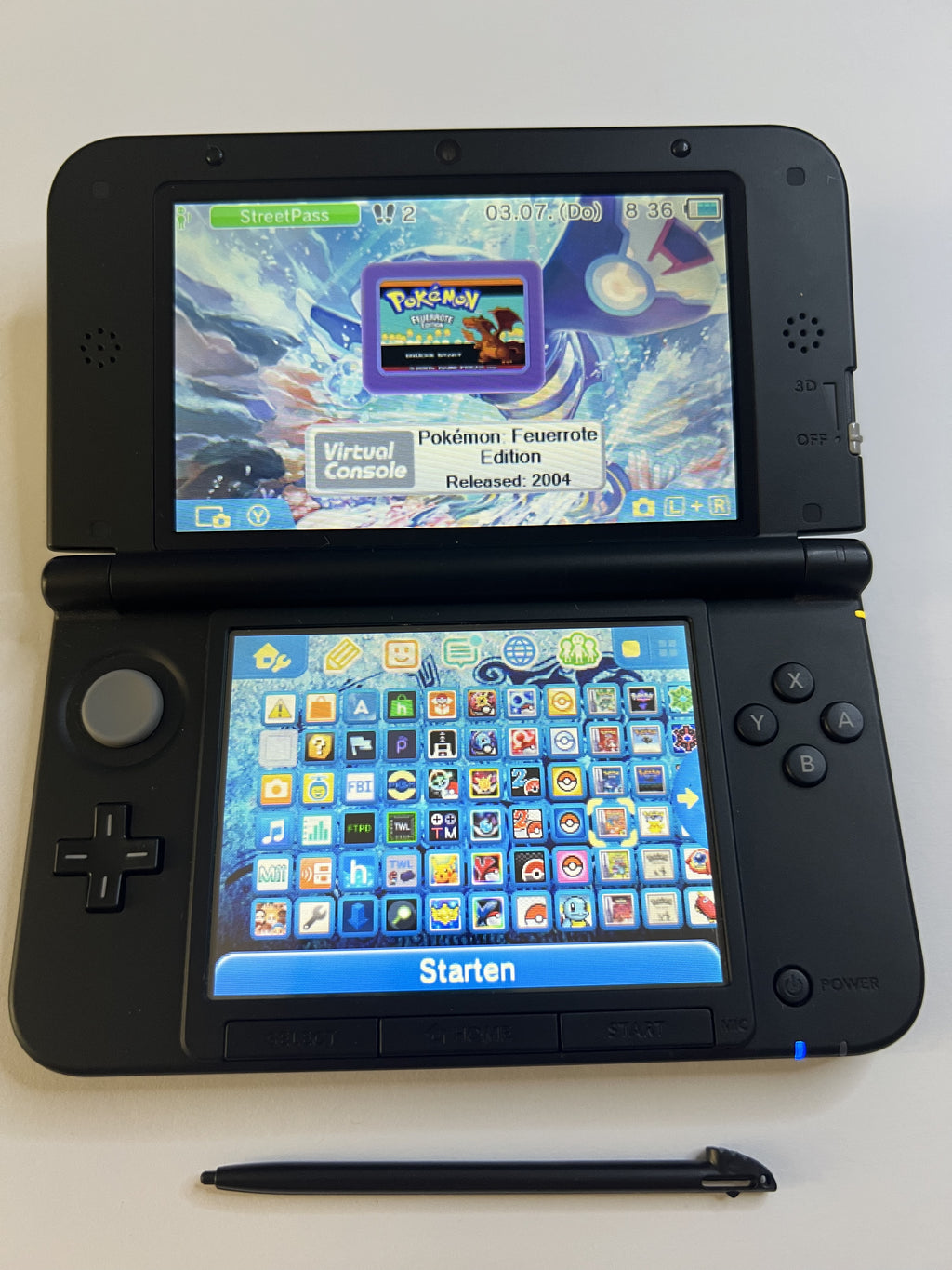 Nintendo 3DS XL Konsole in blau mit 128GB, Pokemon Bank, Poke Mover & vielen Extras