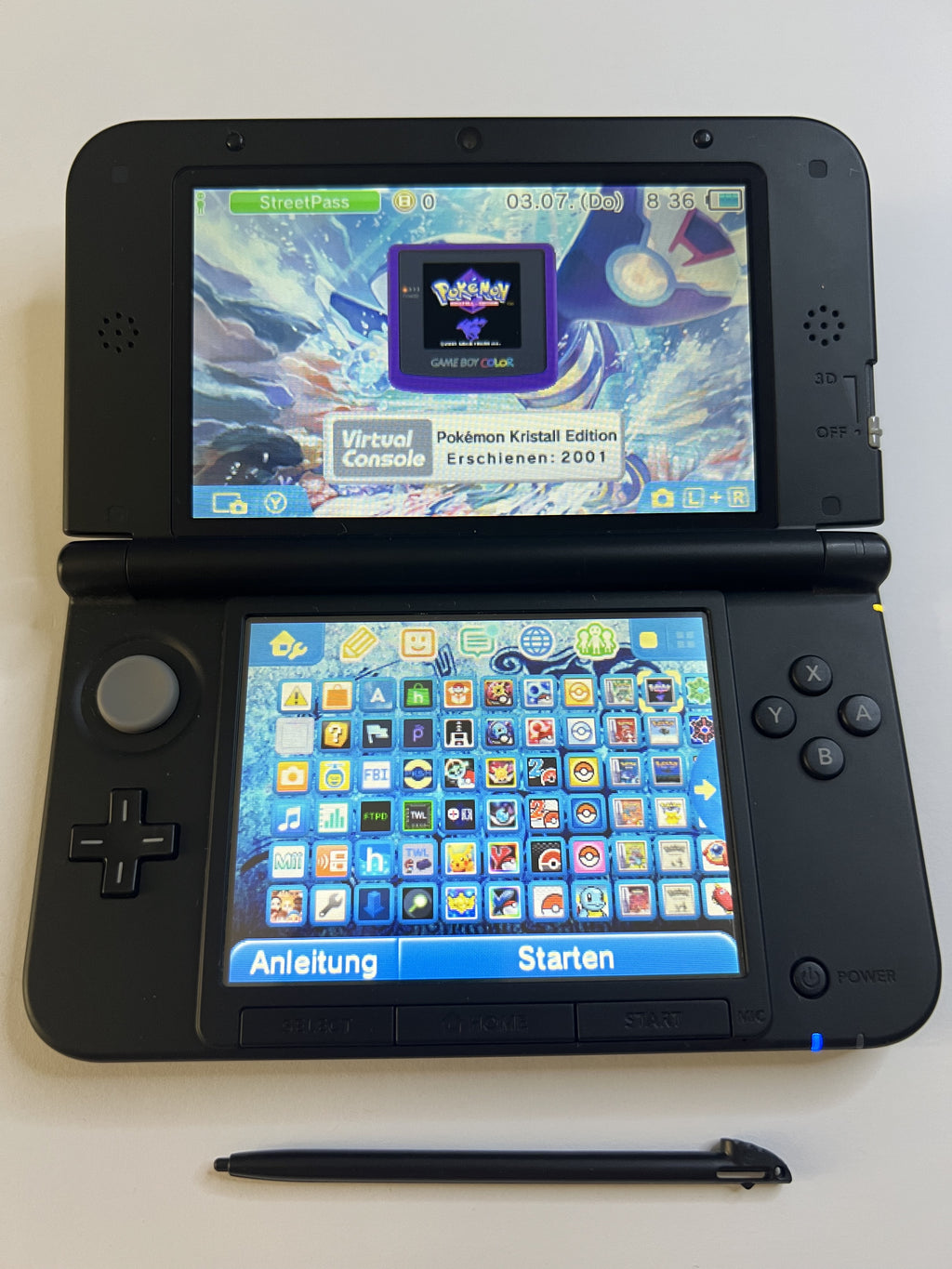 Nintendo 3DS XL Konsole in blau mit 128GB, Pokemon Bank, Poke Mover & vielen Extras