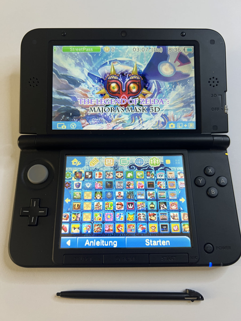 Nintendo 3DS XL Konsole in blau mit 128GB, Pokemon Bank, Poke Mover & vielen Extras