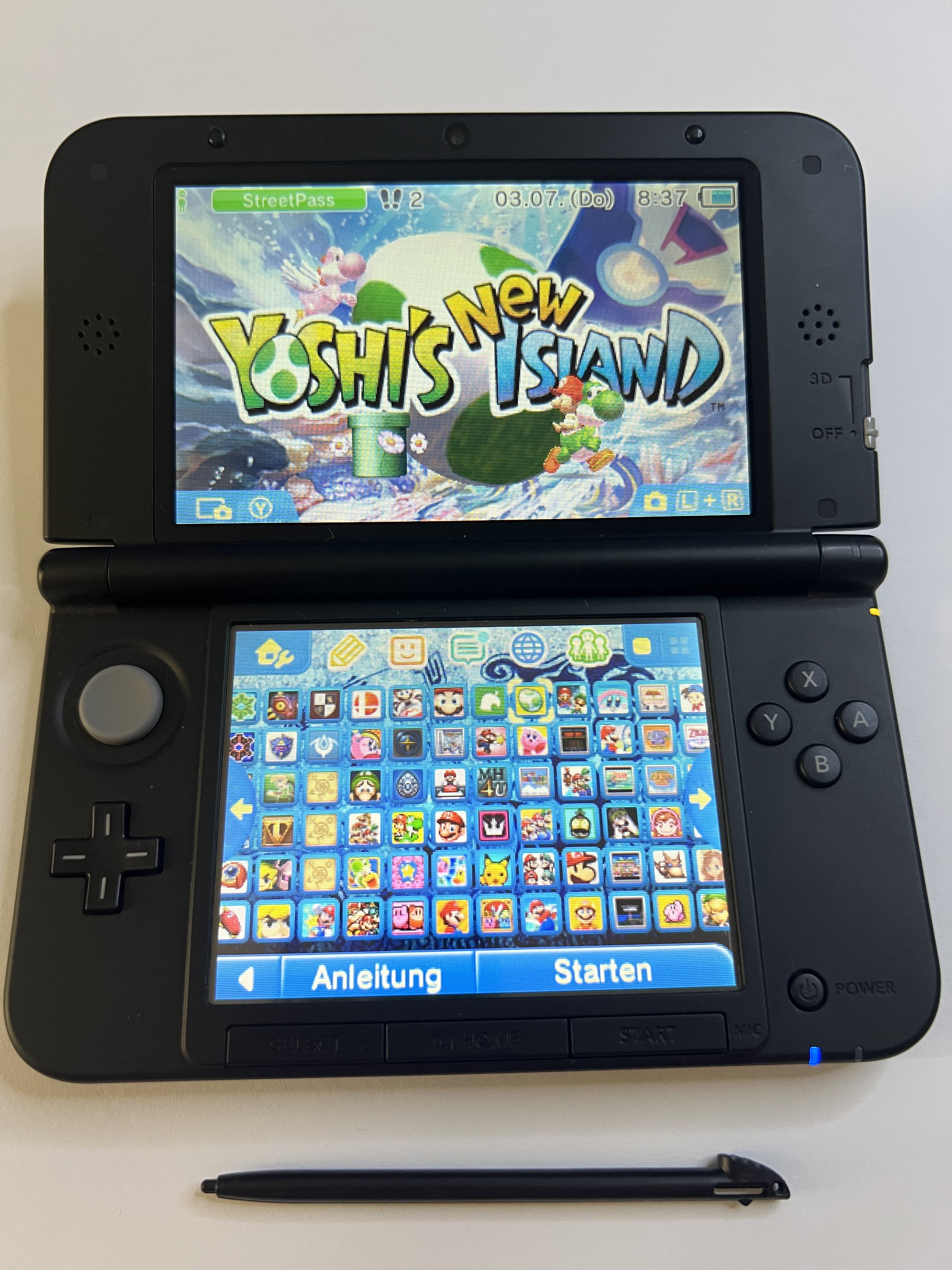 Nintendo 3DS XL Konsole in blau mit 128GB, Pokemon Bank, Poke Mover & vielen Extras
