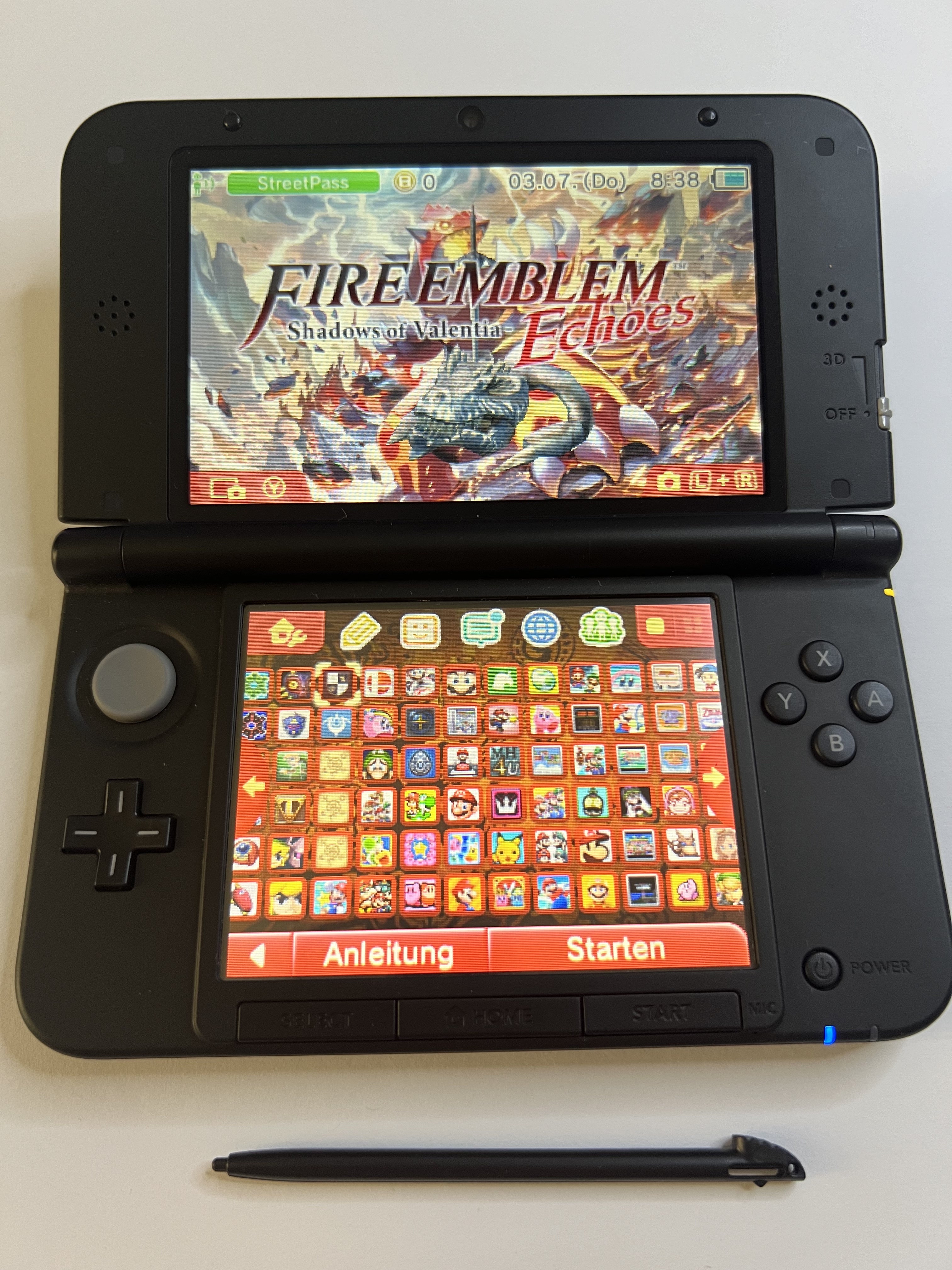 Nintendo 3DS XL Konsole rot CIB mit OVP, 128GB, Pokemon Bank, Poke Mover & vielen Extras