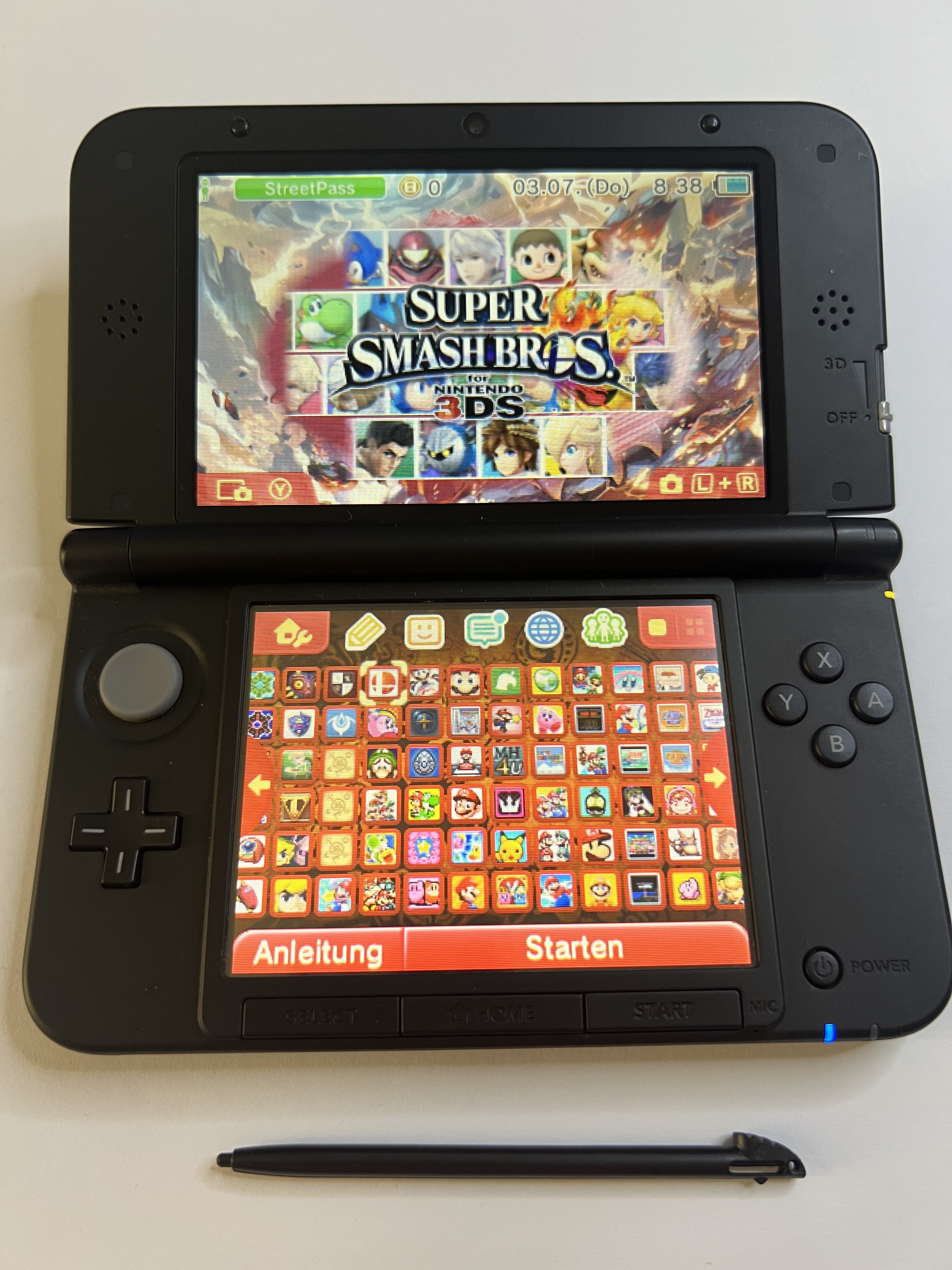 Nintendo 3DS XL Konsole rot CIB mit OVP, 128GB, Pokemon Bank, Poke Mover & vielen Extras