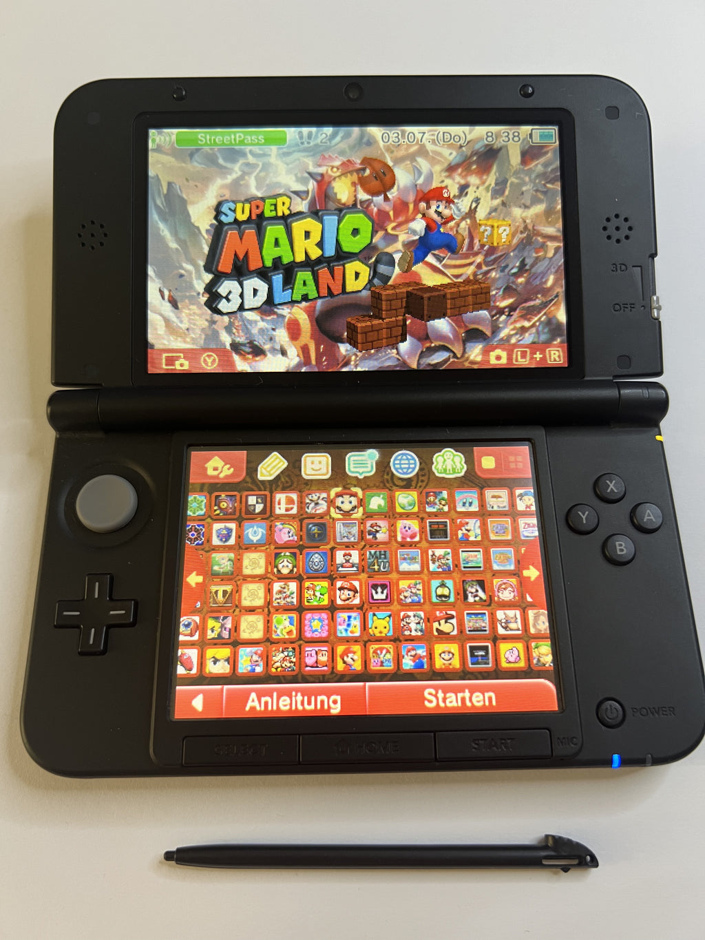 Nintendo 3DS XL Konsole rot CIB mit OVP, 128GB, Pokemon Bank, Poke Mover & vielen Extras