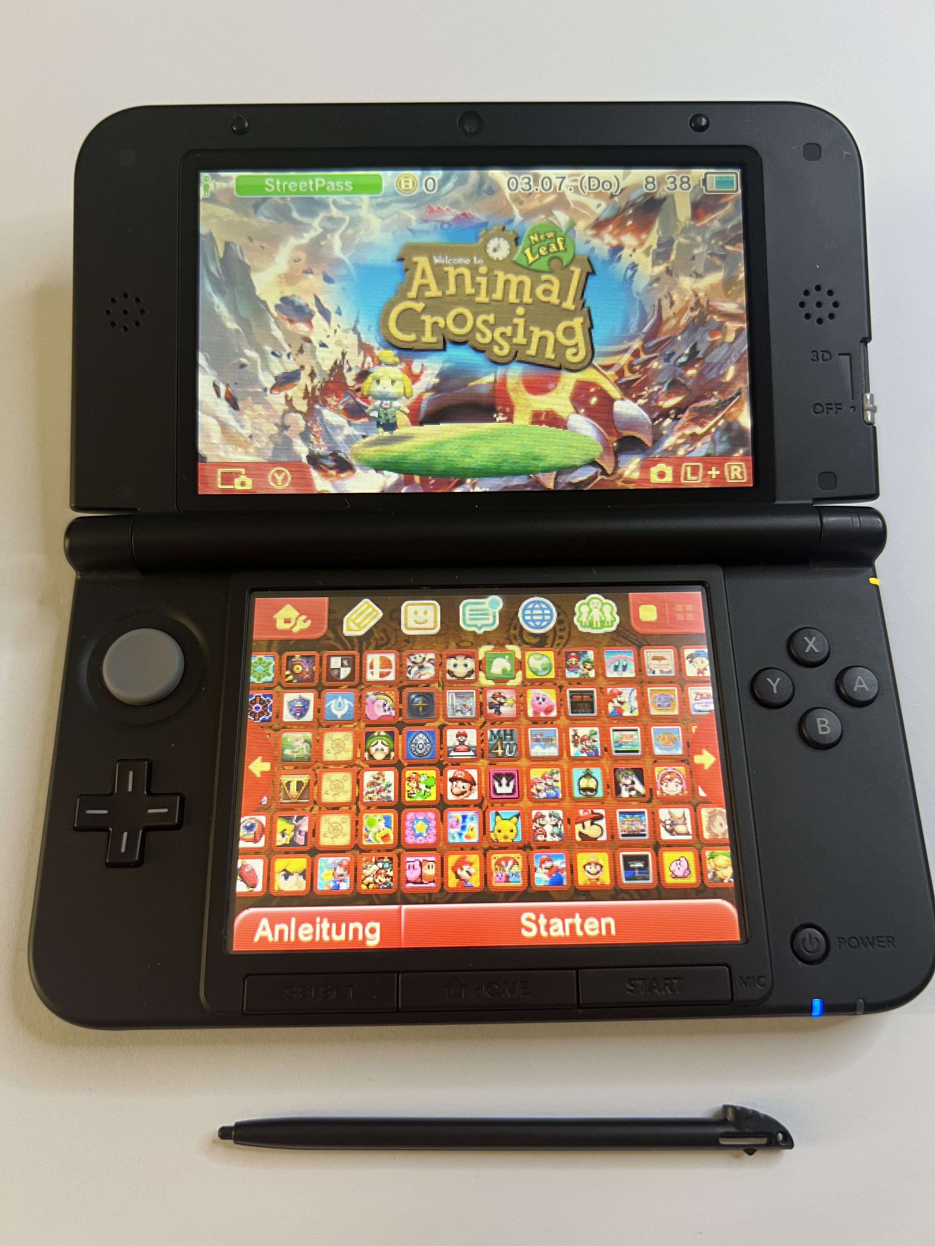 Nintendo 3DS XL Konsole rot CIB mit OVP, 128GB, Pokemon Bank, Poke Mover & vielen Extras
