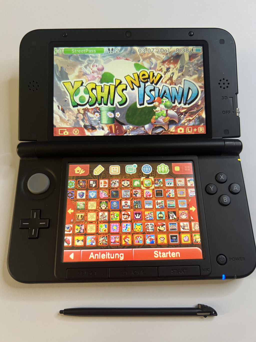 Nintendo 3DS XL Konsole rot CIB mit OVP, 128GB, Pokemon Bank, Poke Mover & vielen Extras