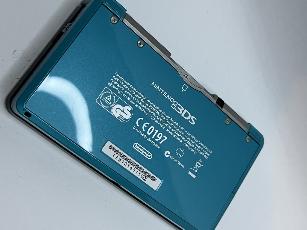 Nintendo 3DS Konsole türkis blau mit 128GB, Pokemon Bank, Poke Mover & vielen Extras