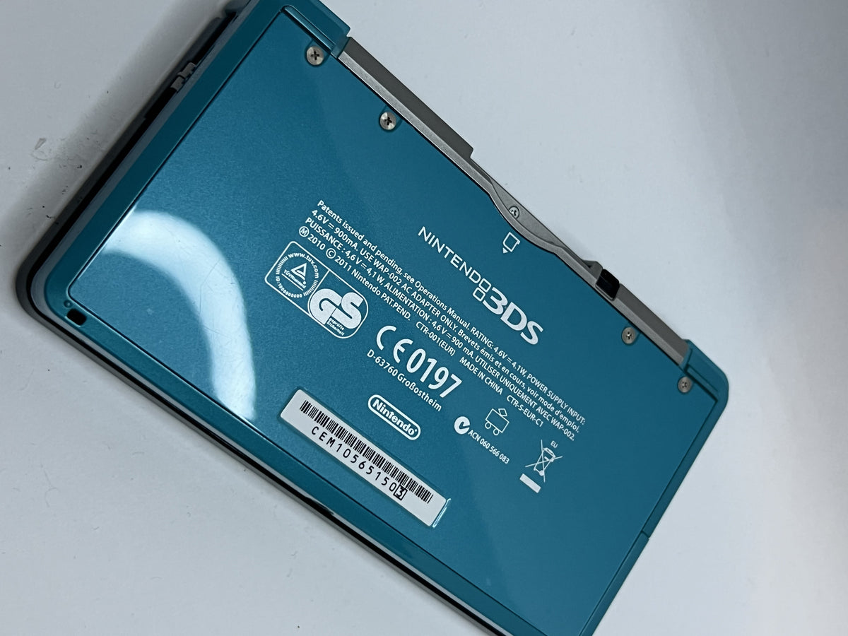 Nintendo 3DS Konsole türkis blau mit 128GB, Pokemon Bank, Poke Mover & vielen Extras