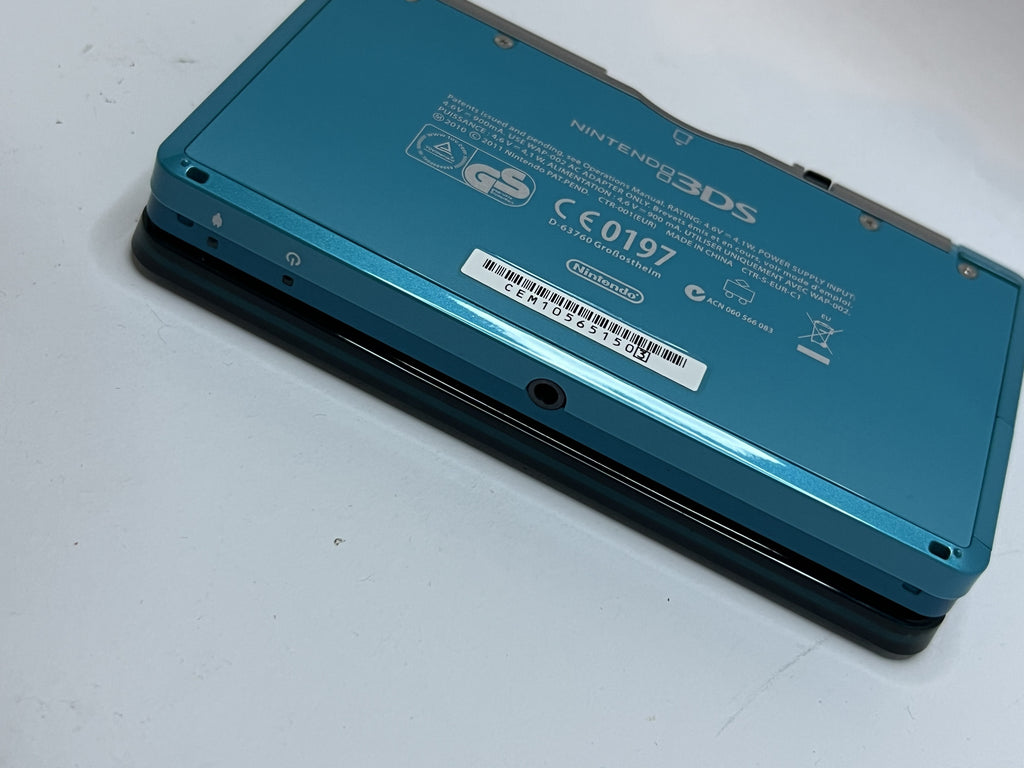 Nintendo 3DS Konsole türkis blau mit 128GB, Pokemon Bank, Poke Mover & vielen Extras
